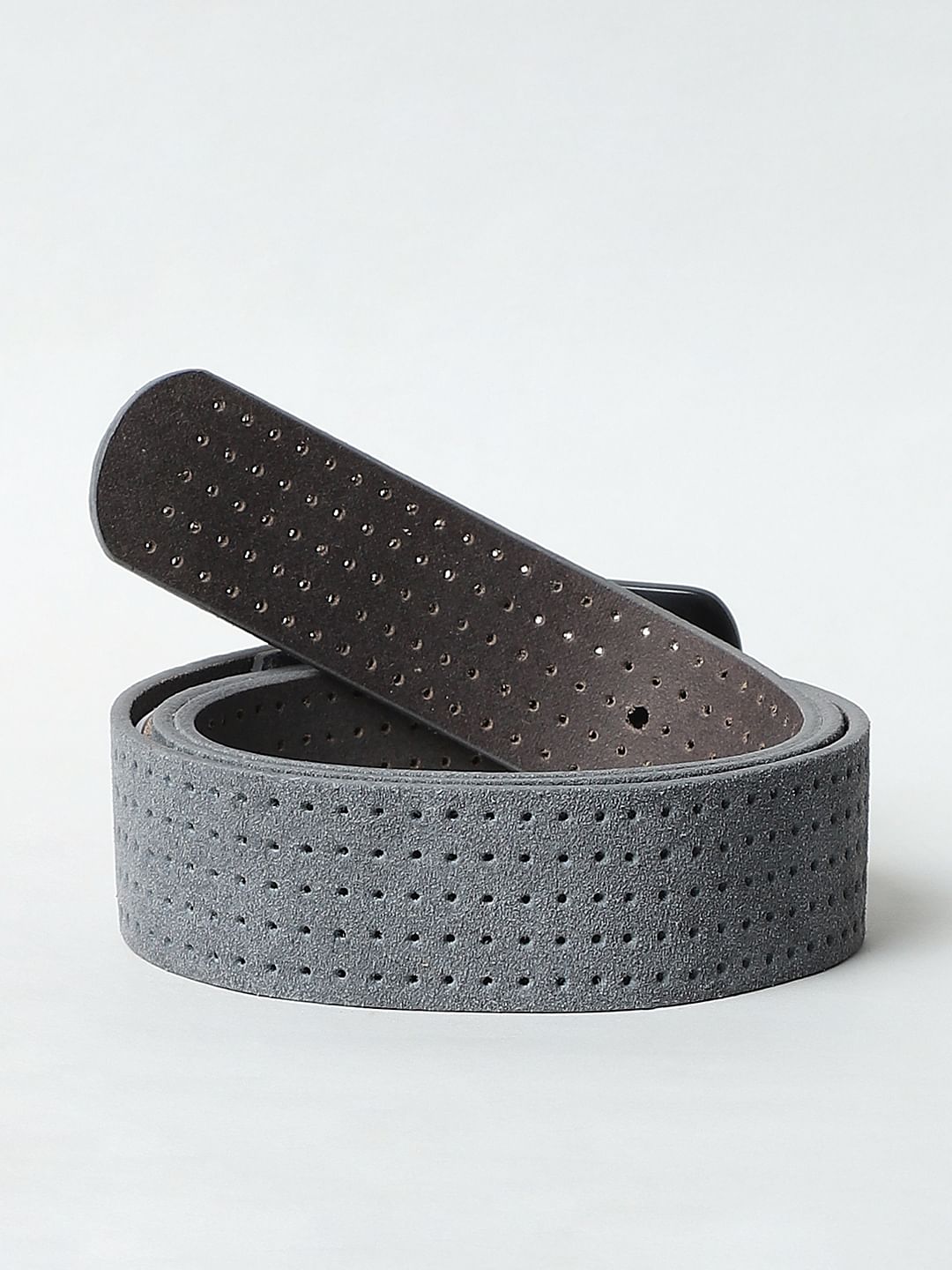 Grey Suede Belt