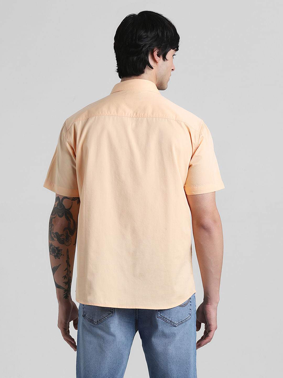 Bleached Beige Drop Shoulder Shirt