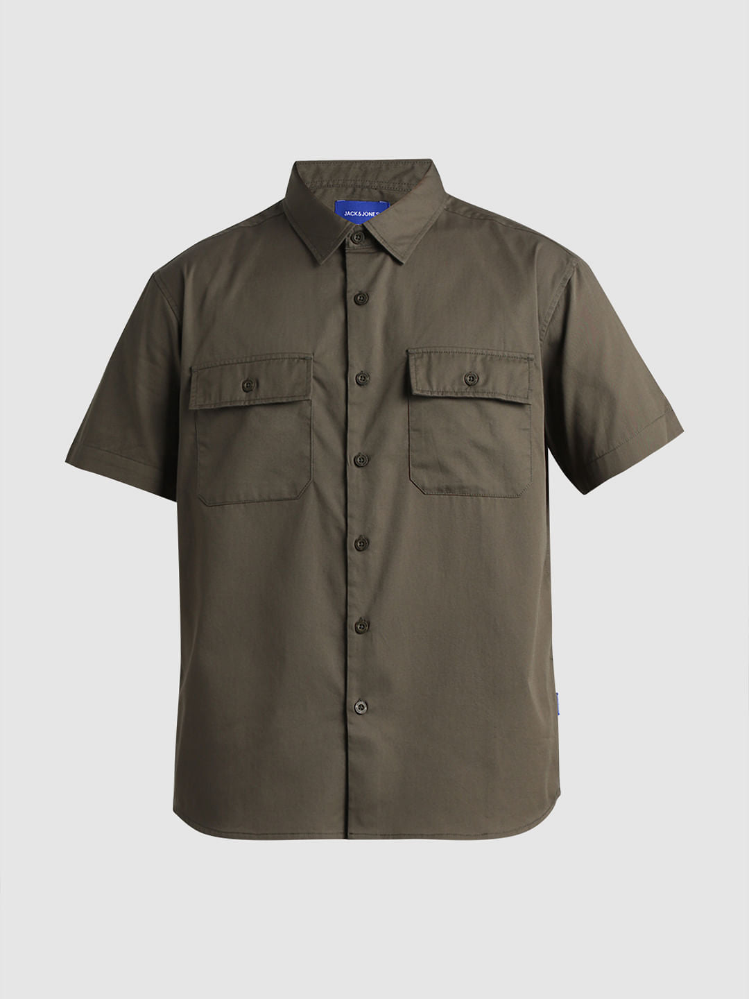 Olive Green Drop Shoulder Shirt