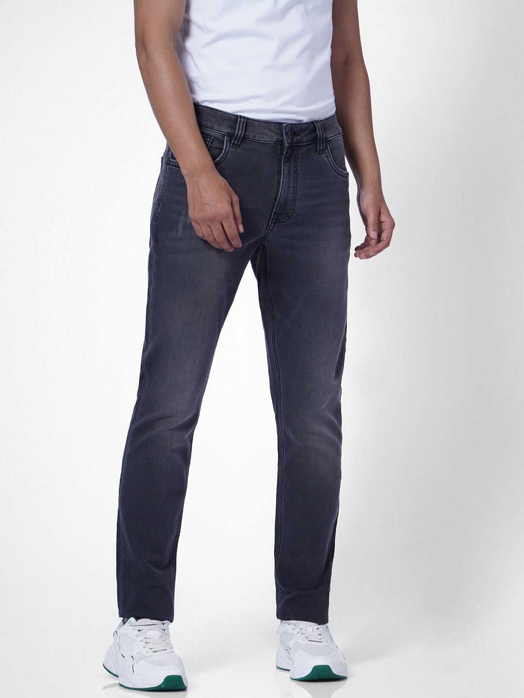 Dark Grey Low Rise Ben Skinny Jeans
