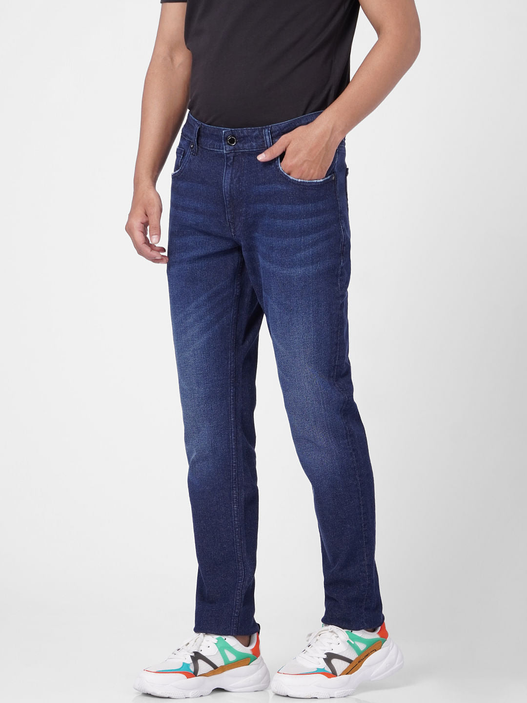 Dark Blue Low Rise Ben Skinny Jeans