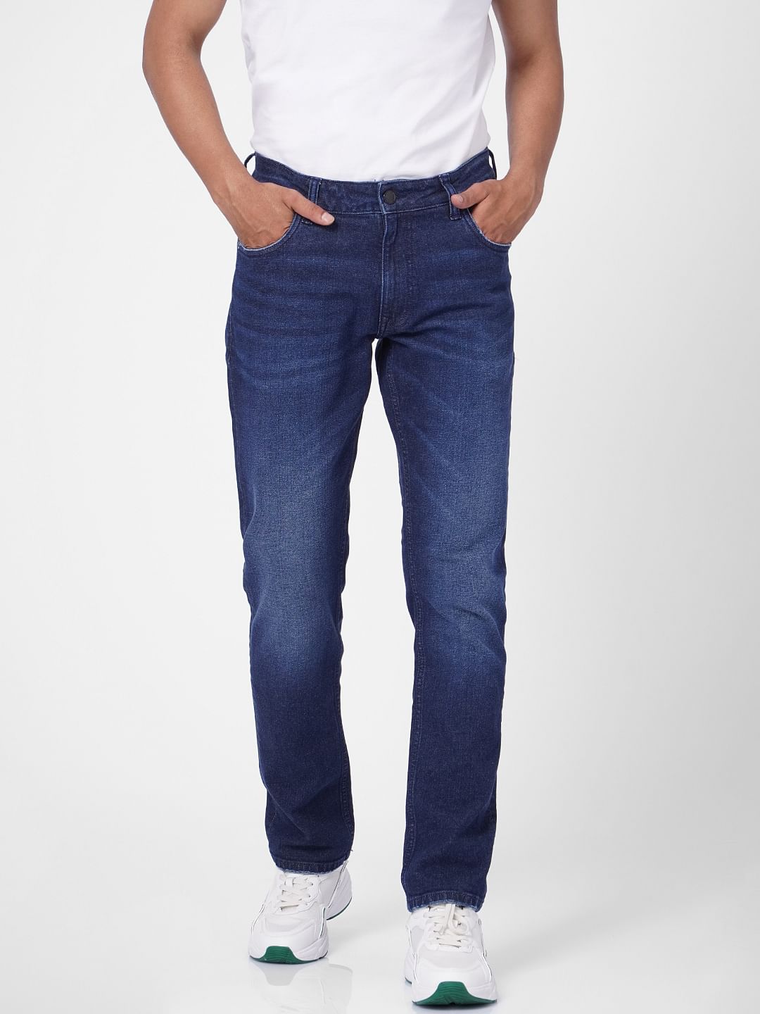 Blue Low Rise Tim Slim Fit Jeans