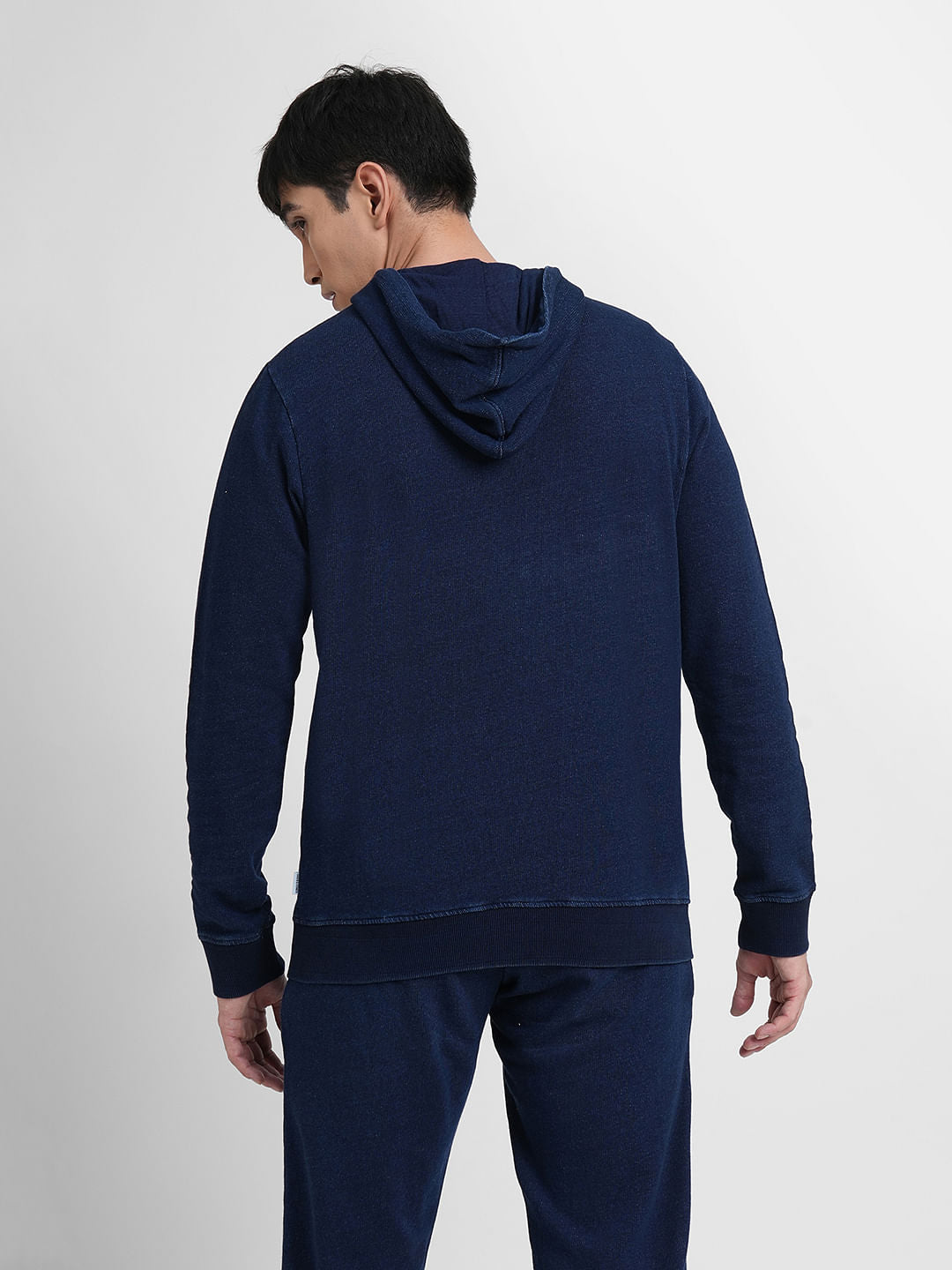 Blue Hooded Co-ord Sweatshirt