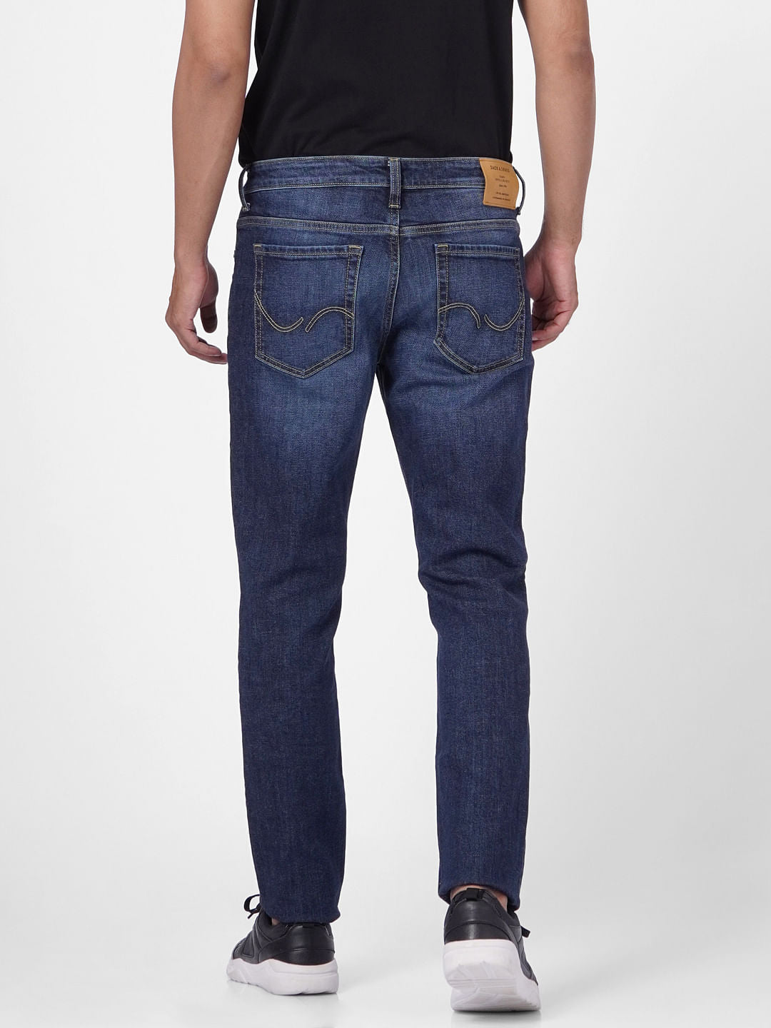 Dark Blue Low Rise Glenn Slim Jeans