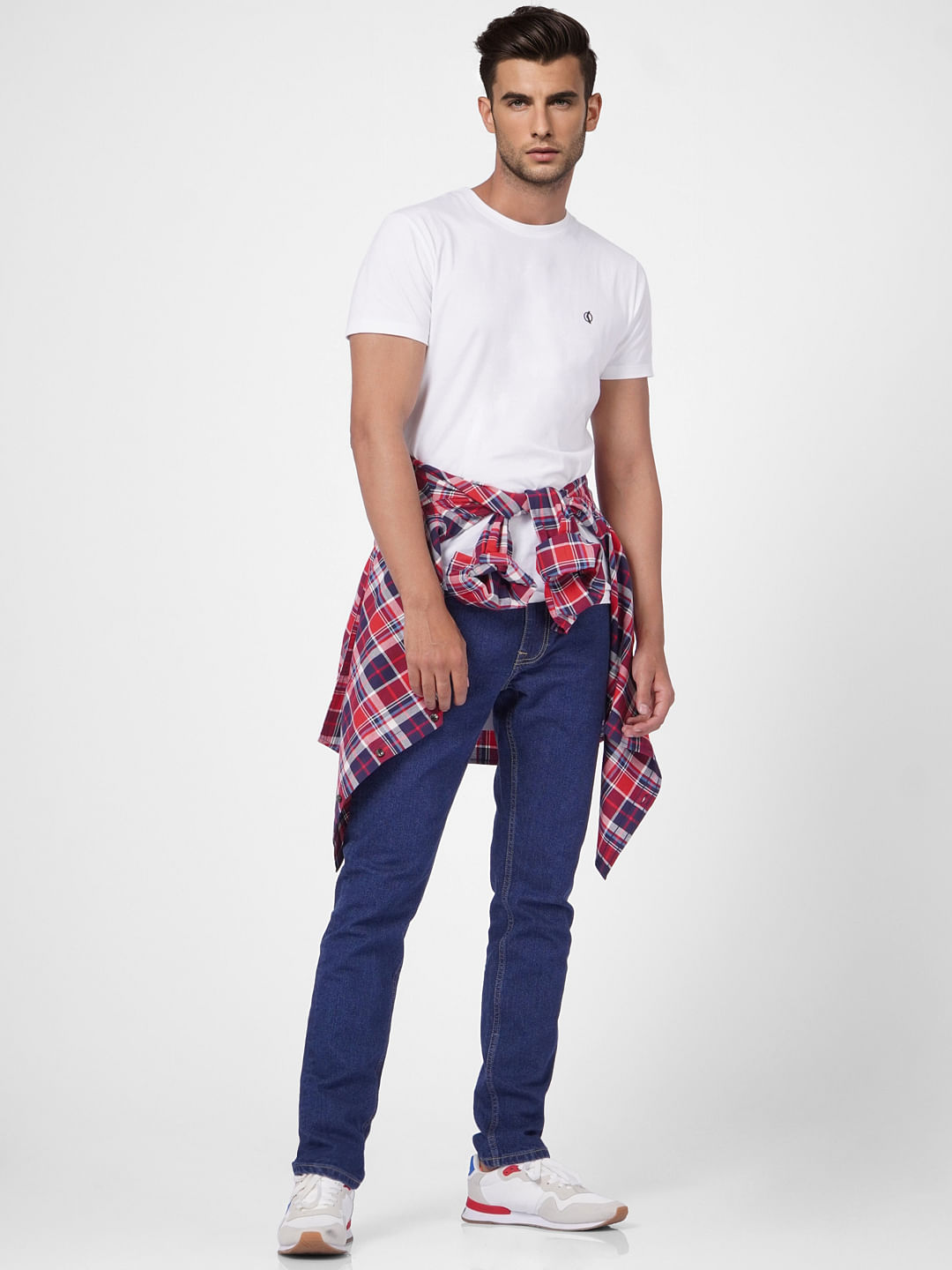 Dark Blue Low Rise Ben Skinny Jeans