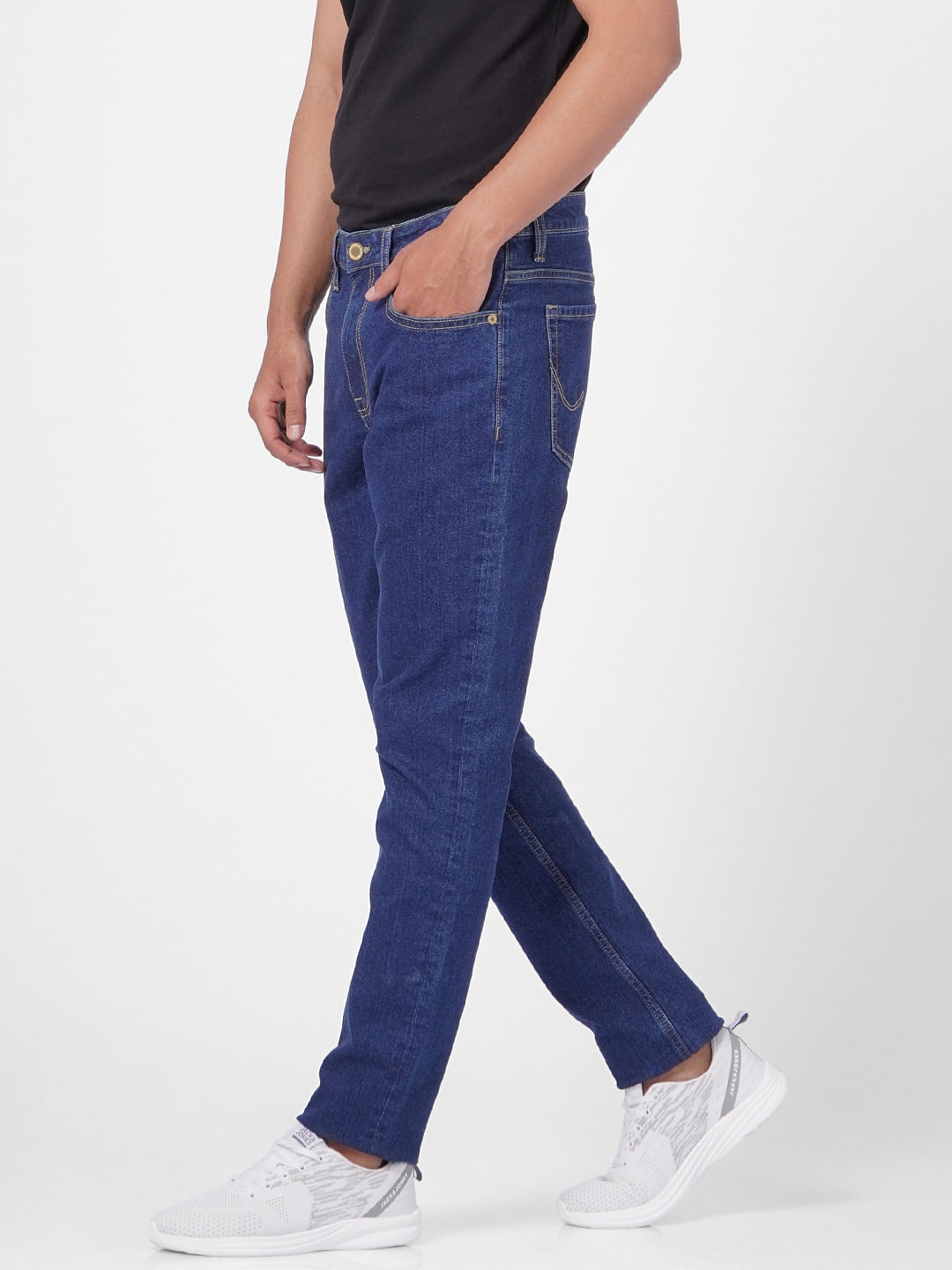 Dark Blue Low Rise Glenn Slim Fit Jeans