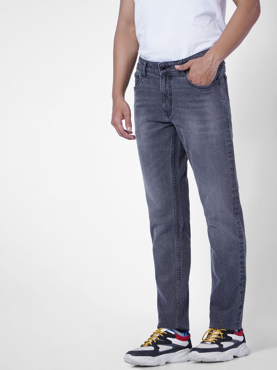 Grey Low Rise Ben Skinny Jeans