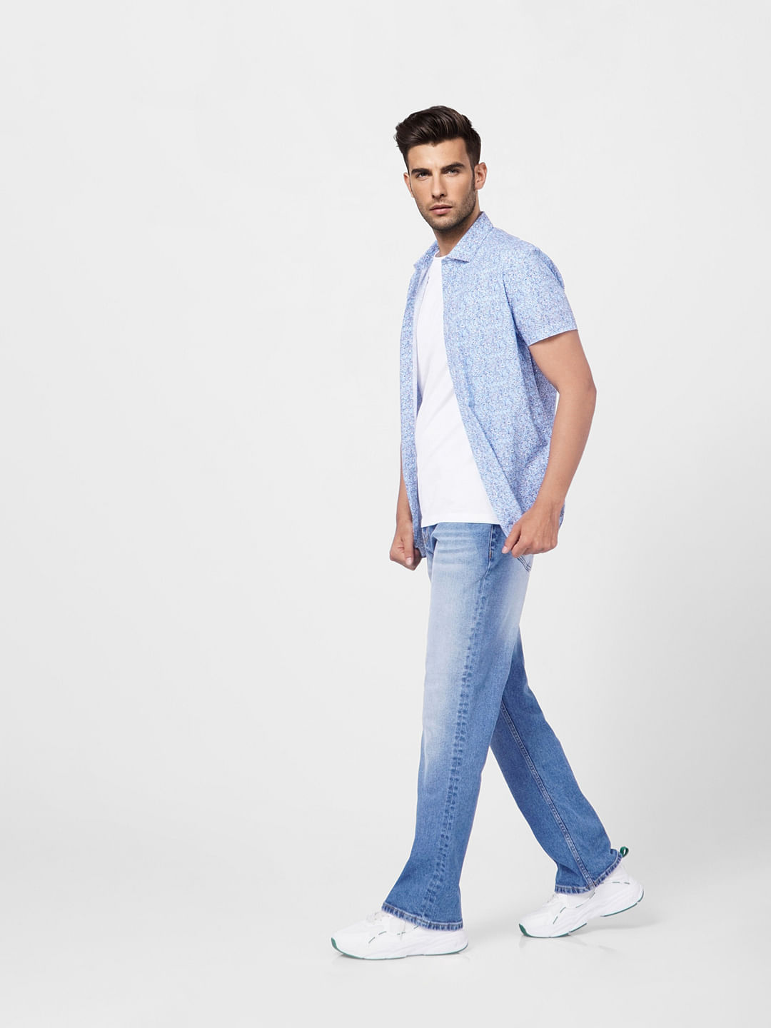 Blue High Rise Ray Bootcut Jeans