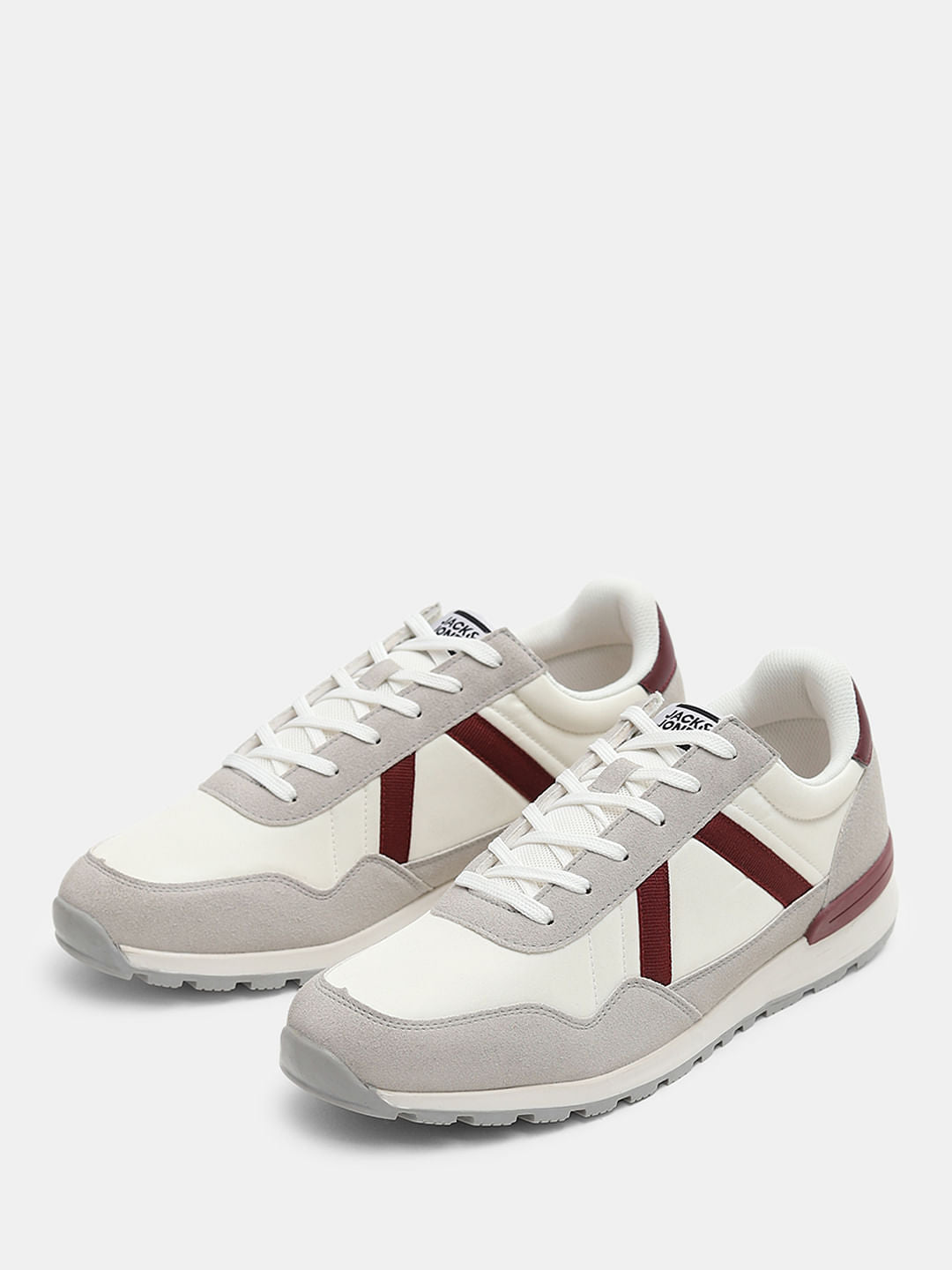 Off-White Colourblocked Lace Up Sneakers