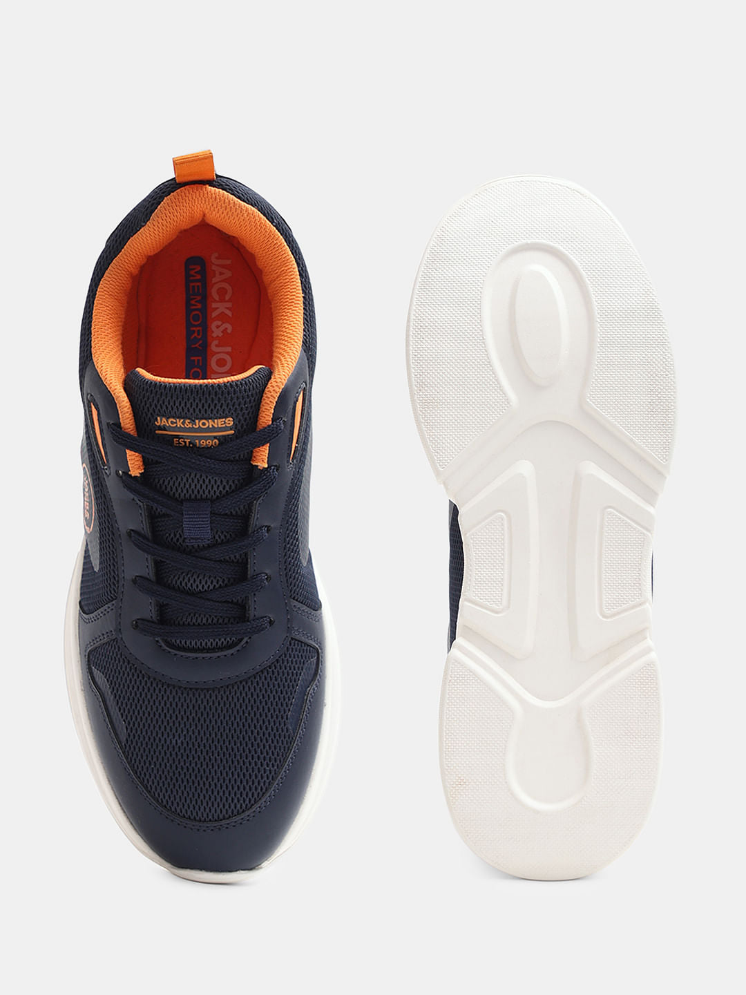 Navy Blue Colourblocked Chunky Sneakers