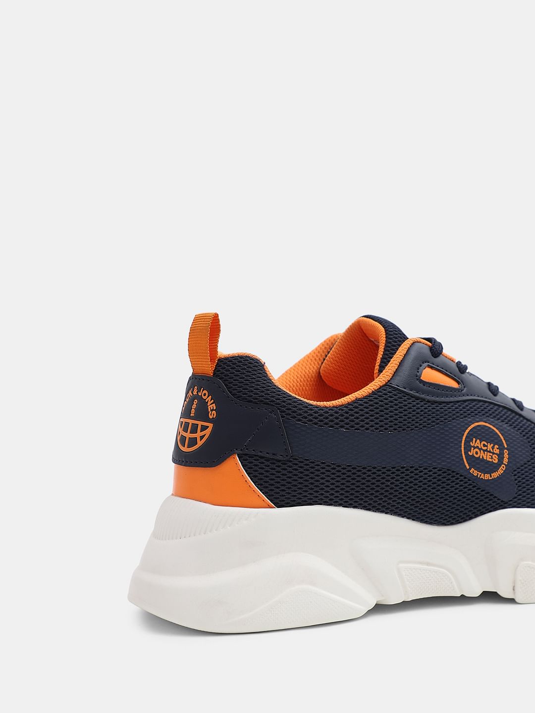 Navy Blue Colourblocked Chunky Sneakers