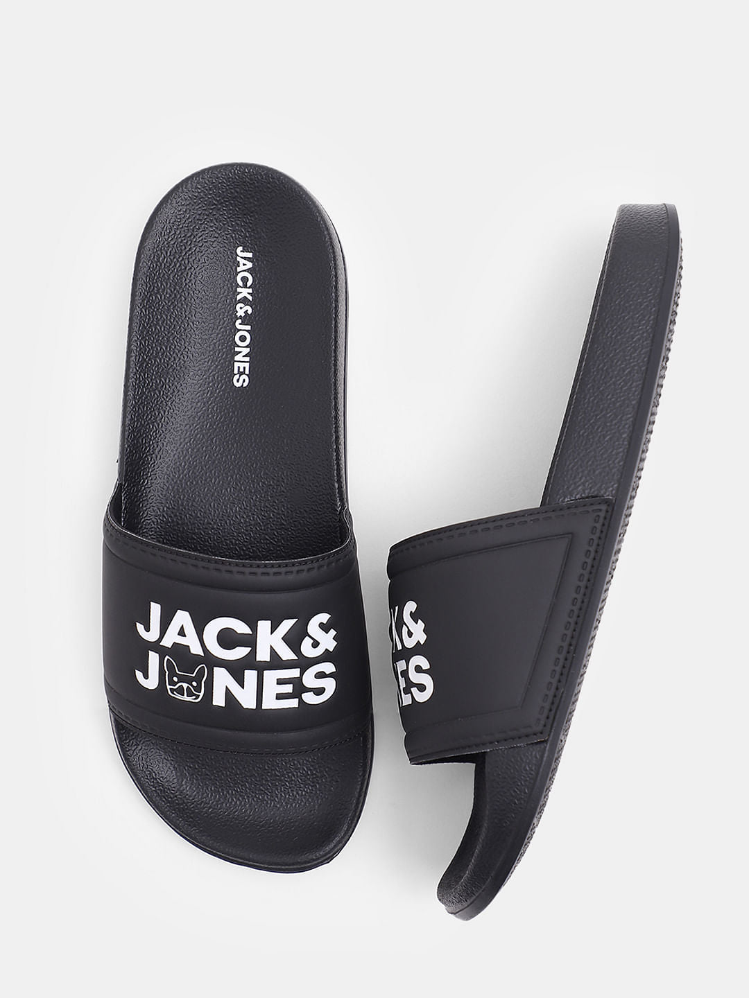 Black Doggo Print Sliders