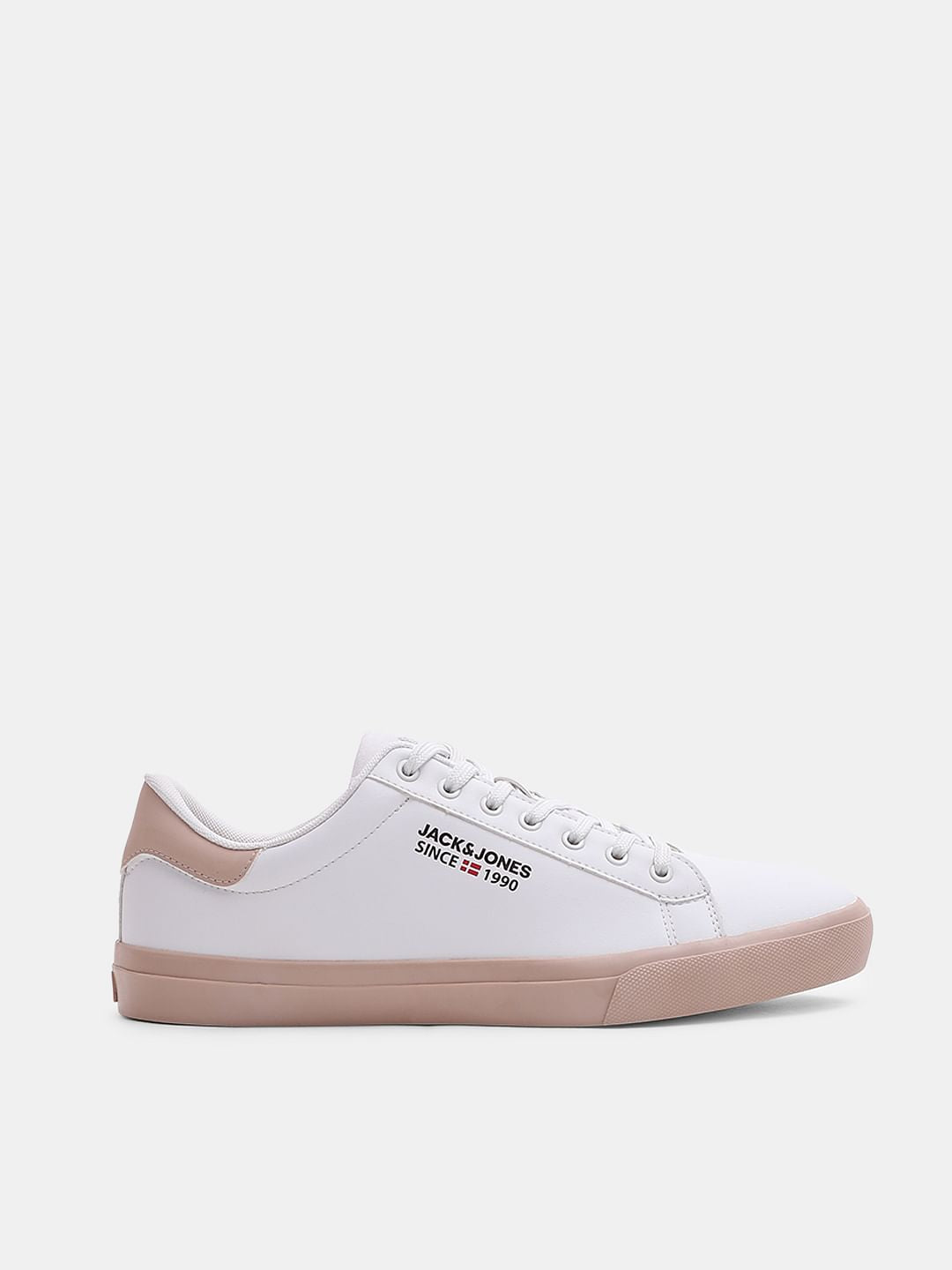 White PU Casual Sneakers