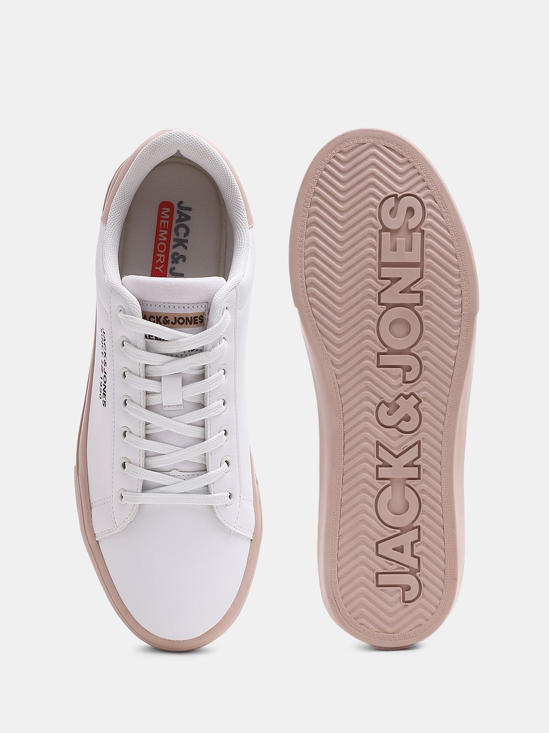 White PU Casual Sneakers