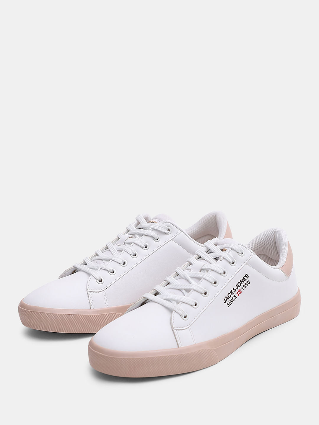 White PU Casual Sneakers