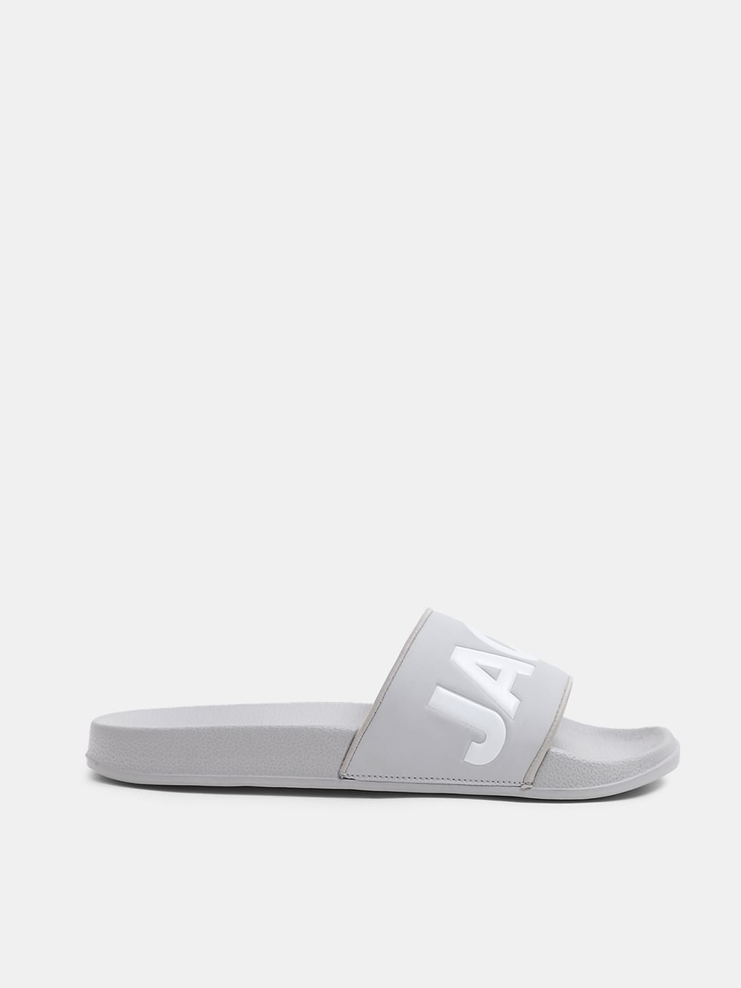 Grey Logo Print Sliders