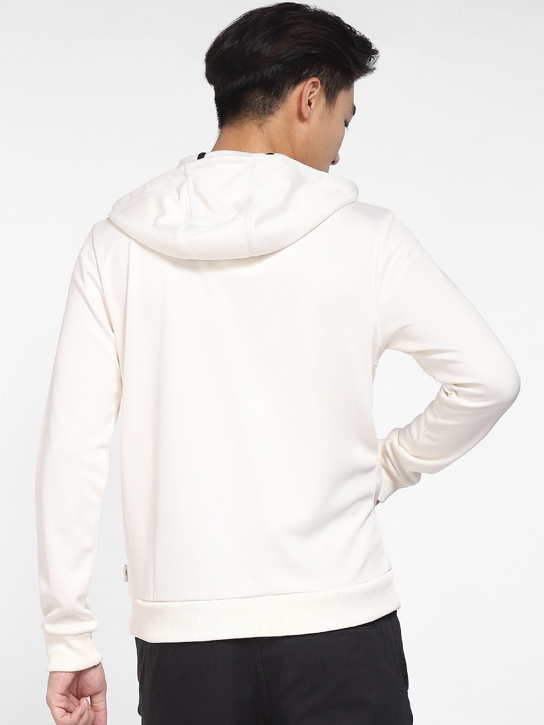 White Hooded Co-ord Sweatshirt