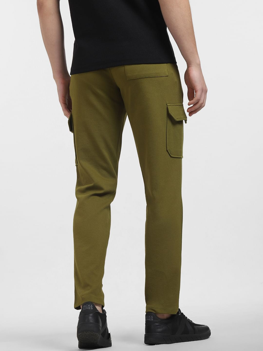Green Mid Rise Cargo Sweatpants