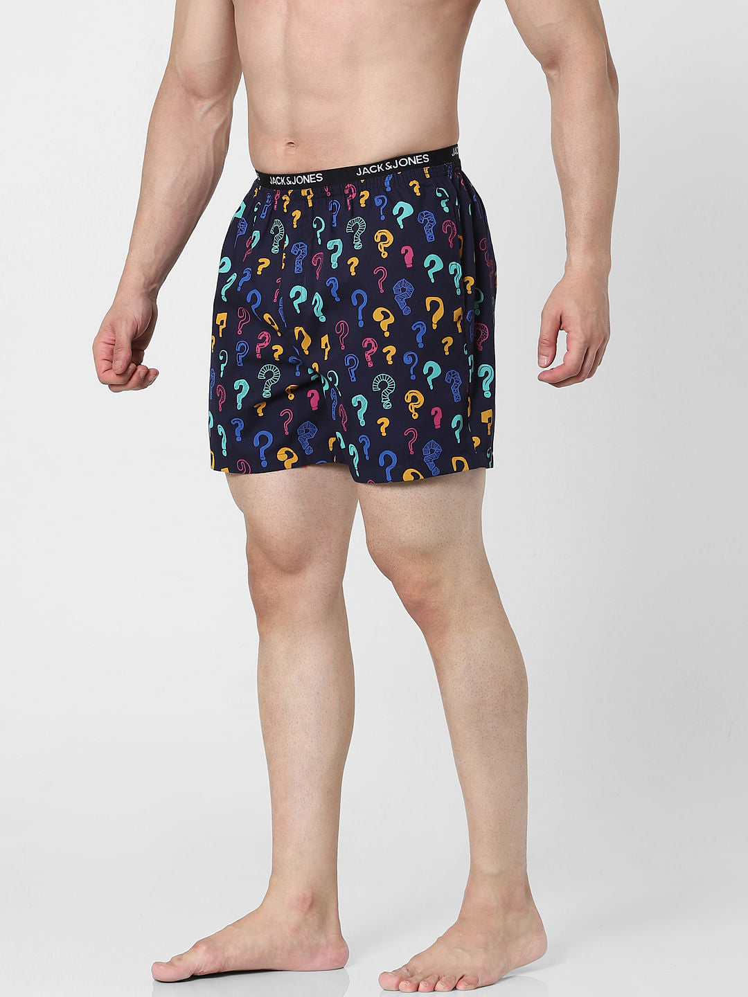 Blue Question Mark Printed Boxers