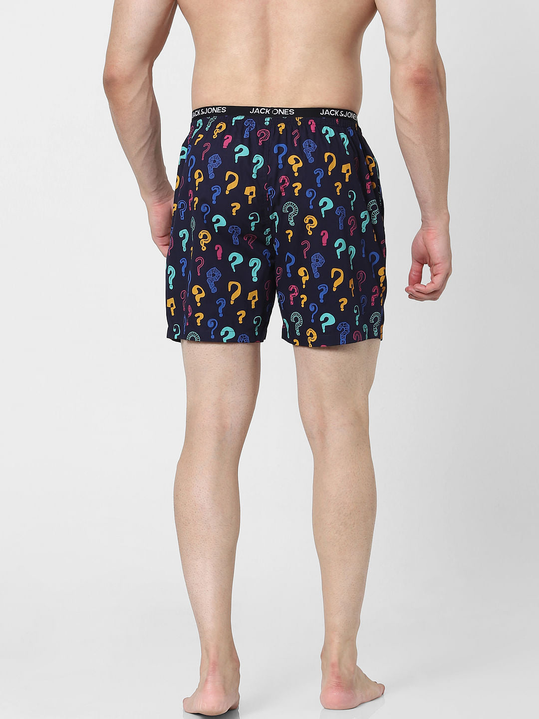 Blue Question Mark Printed Boxers
