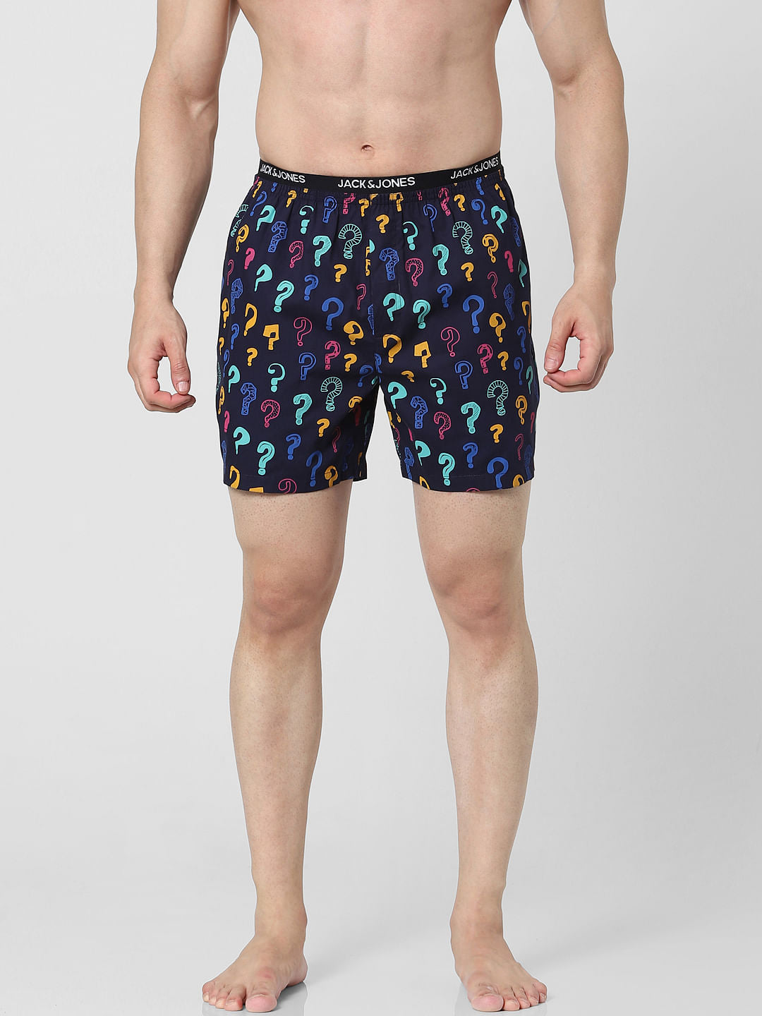 Blue Question Mark Printed Boxers