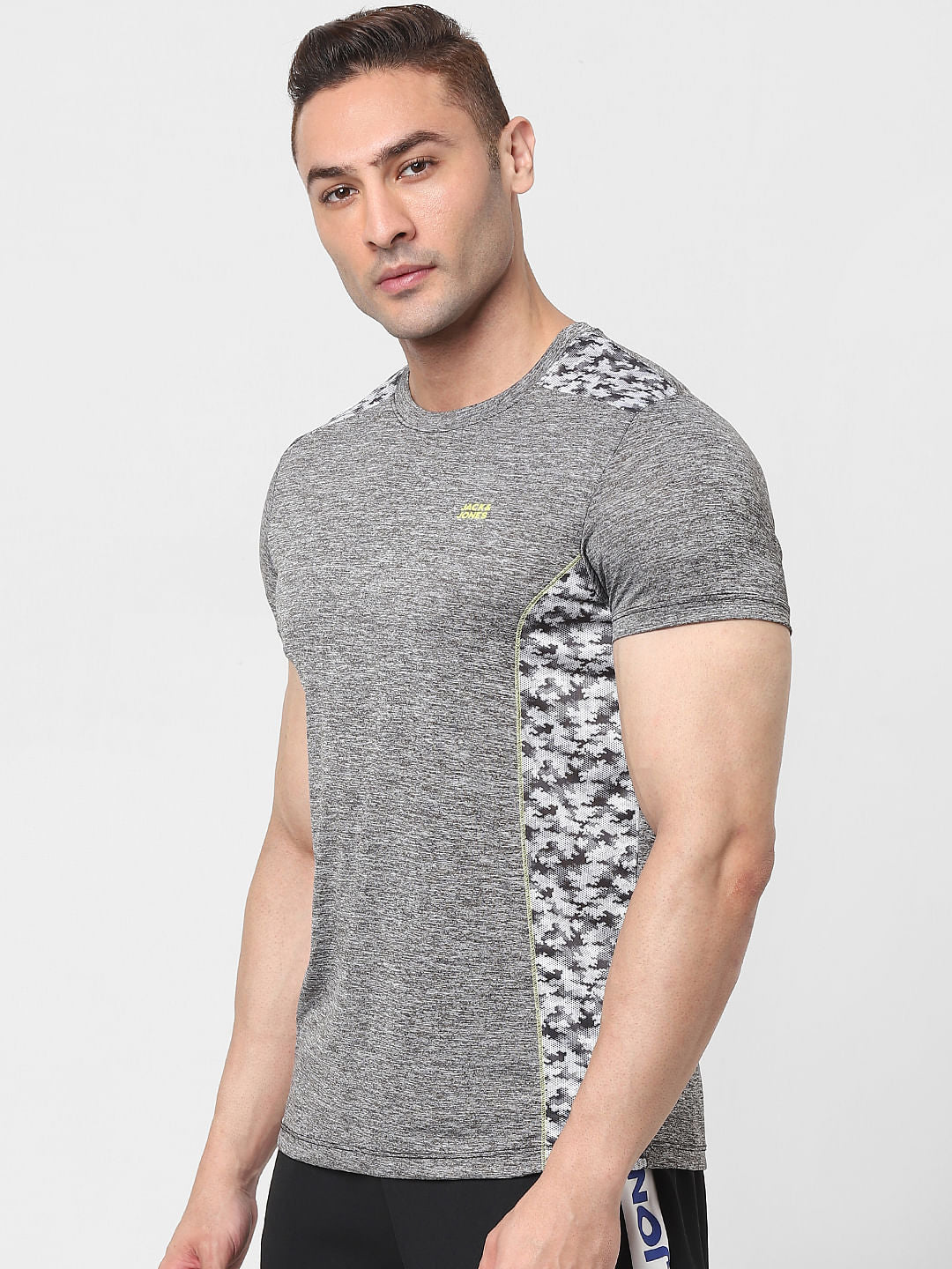Grey Gym Crew Neck T-shirt