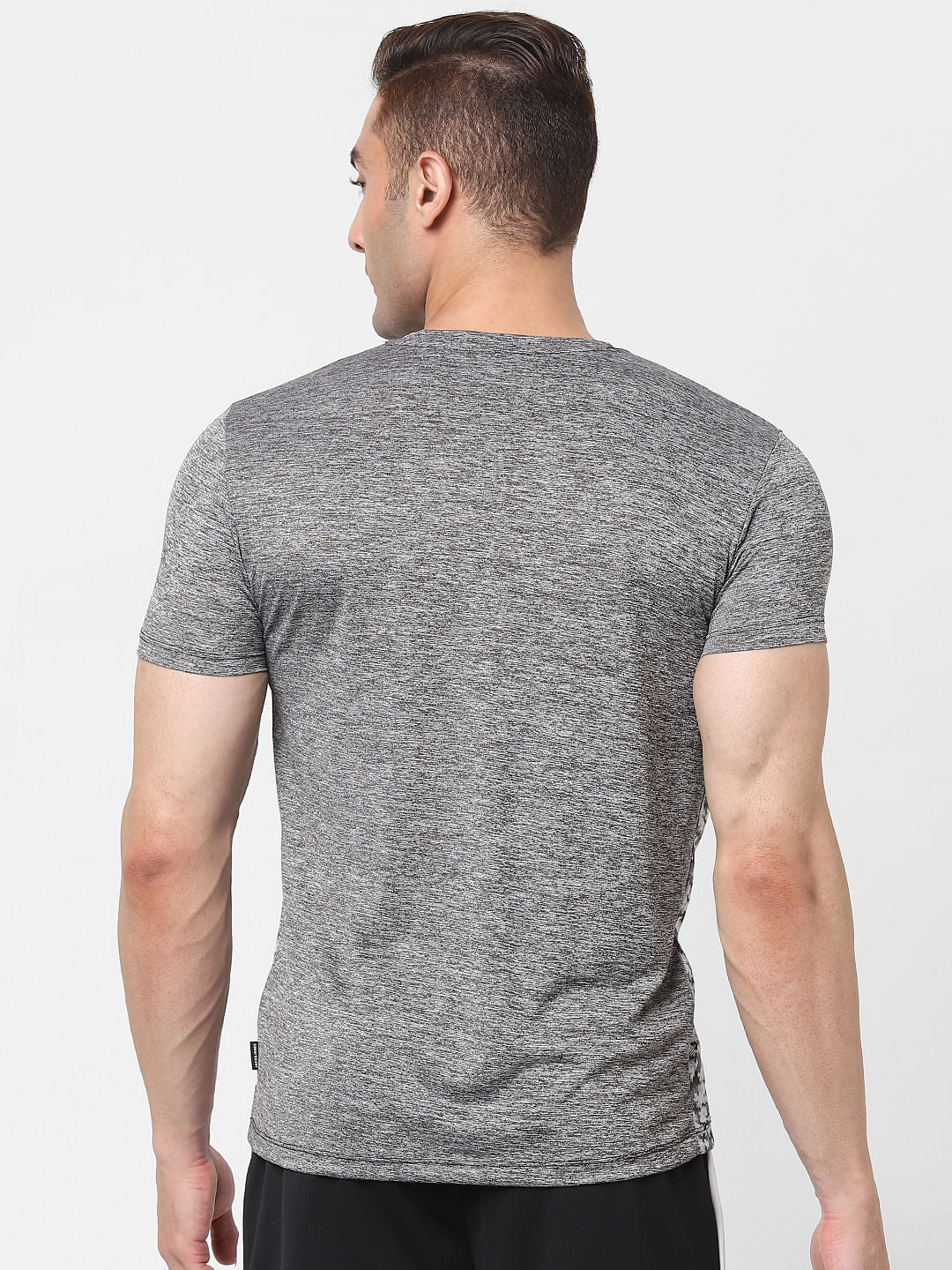 Grey Gym Crew Neck T-shirt