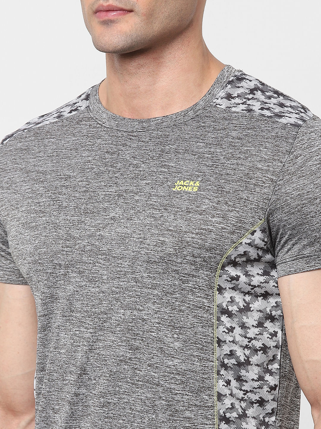 Grey Gym Crew Neck T-shirt