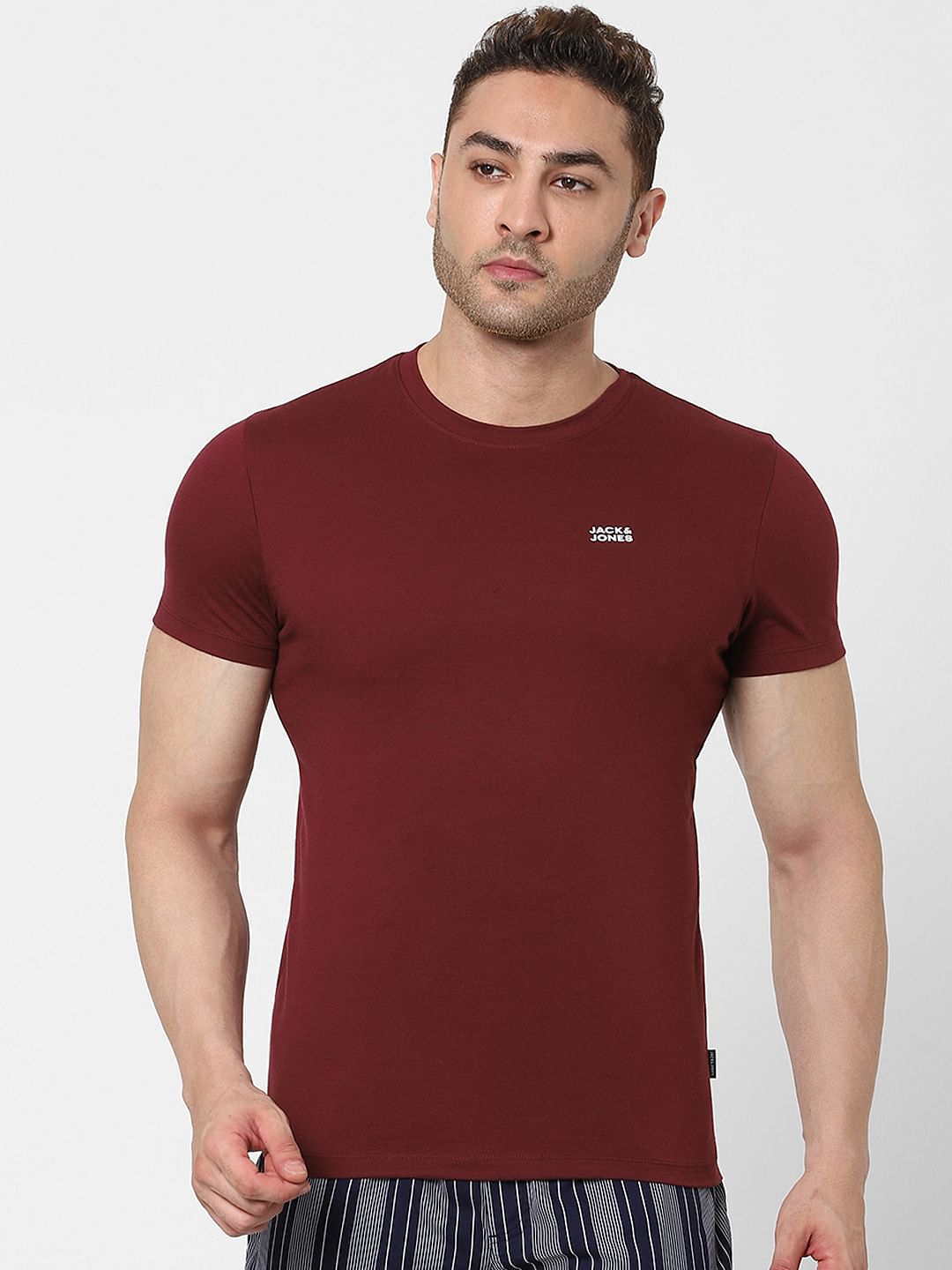 Maroon Crew Neck T-shirt