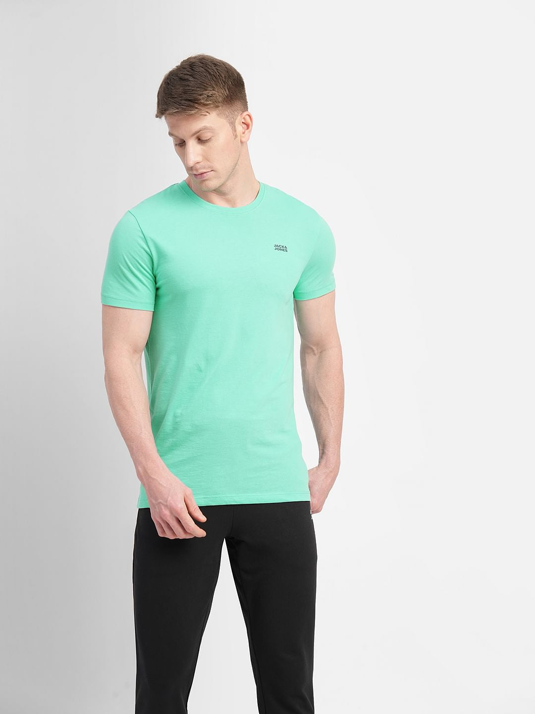 Green Crew Neck T-shirt