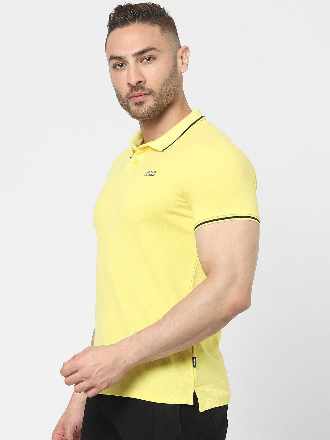 Yellow Polo Neck T-shirt
