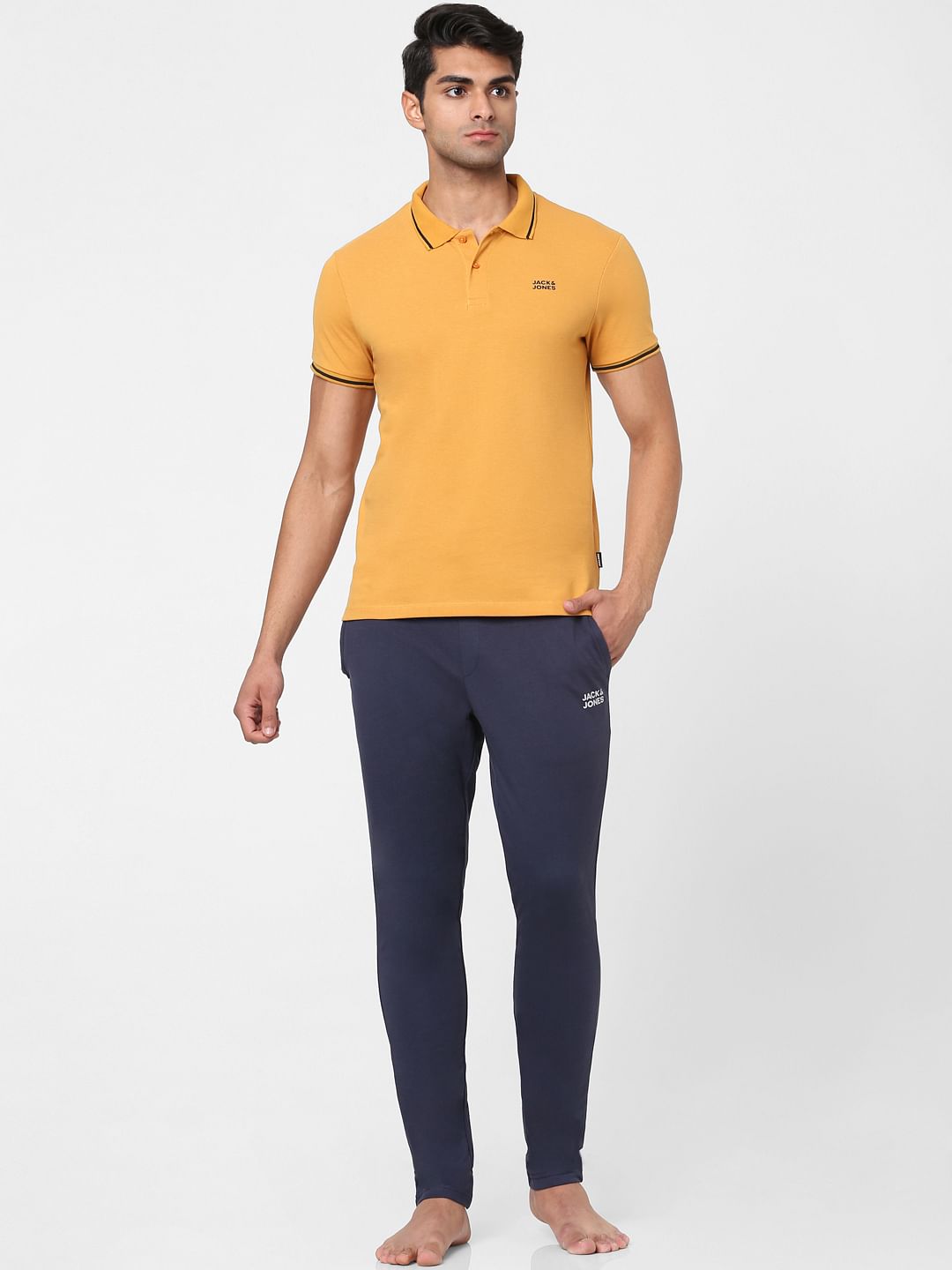 Orange Polo Neck T-shirt