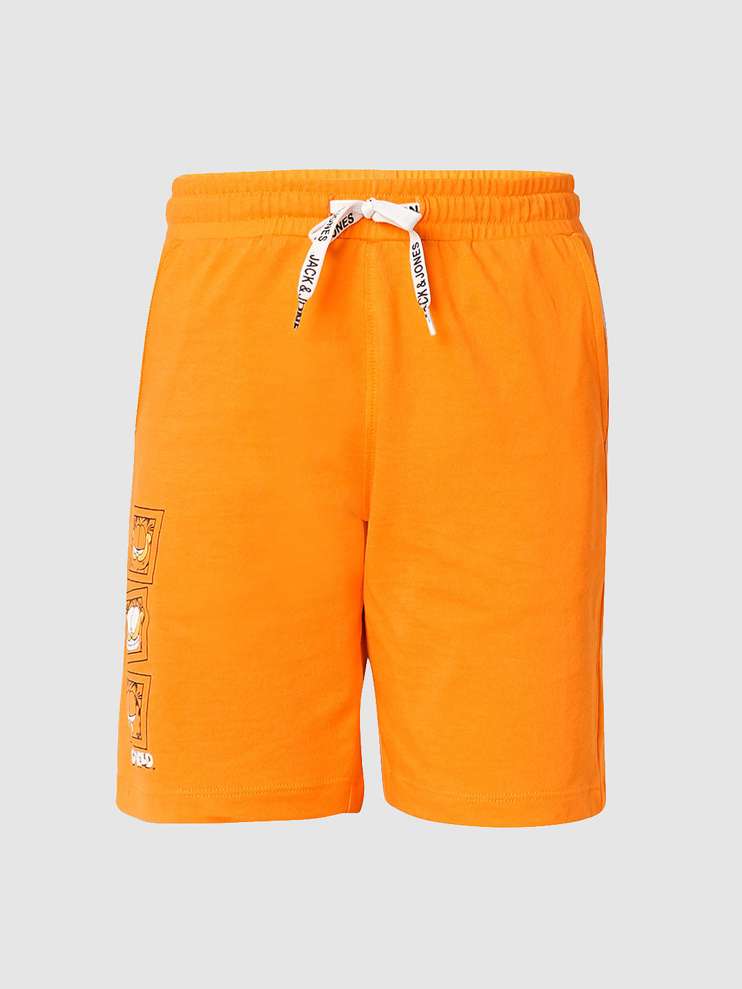 GARFIELD Orange Printed Shorts