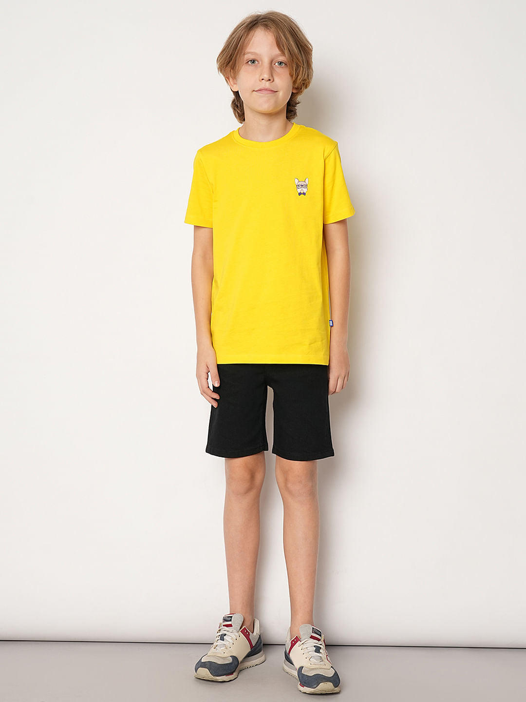 Black Mid Rise Denim Shorts