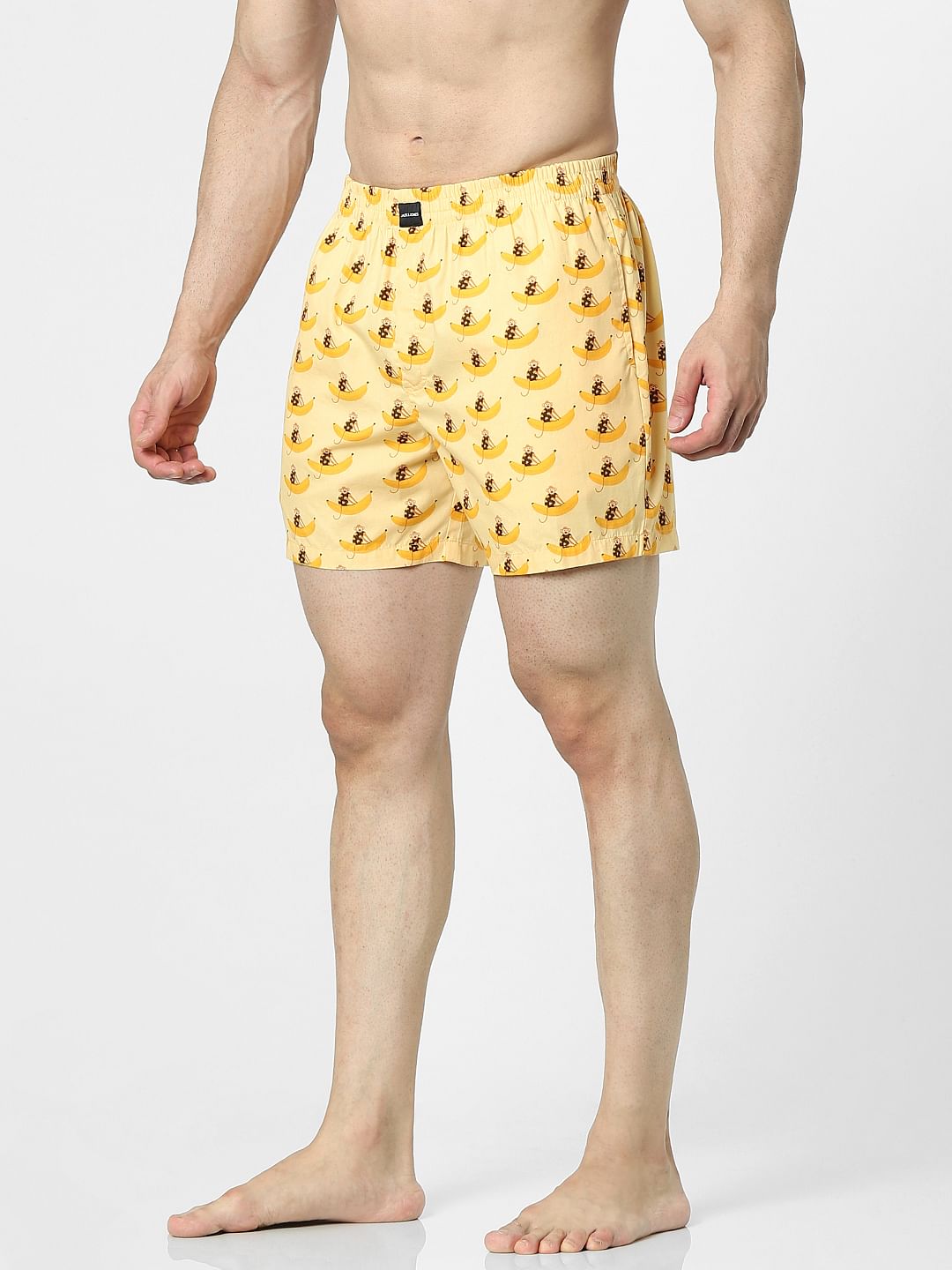 Yellow Printed Boxers