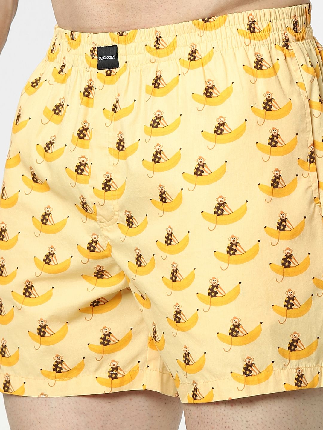 Yellow Printed Boxers