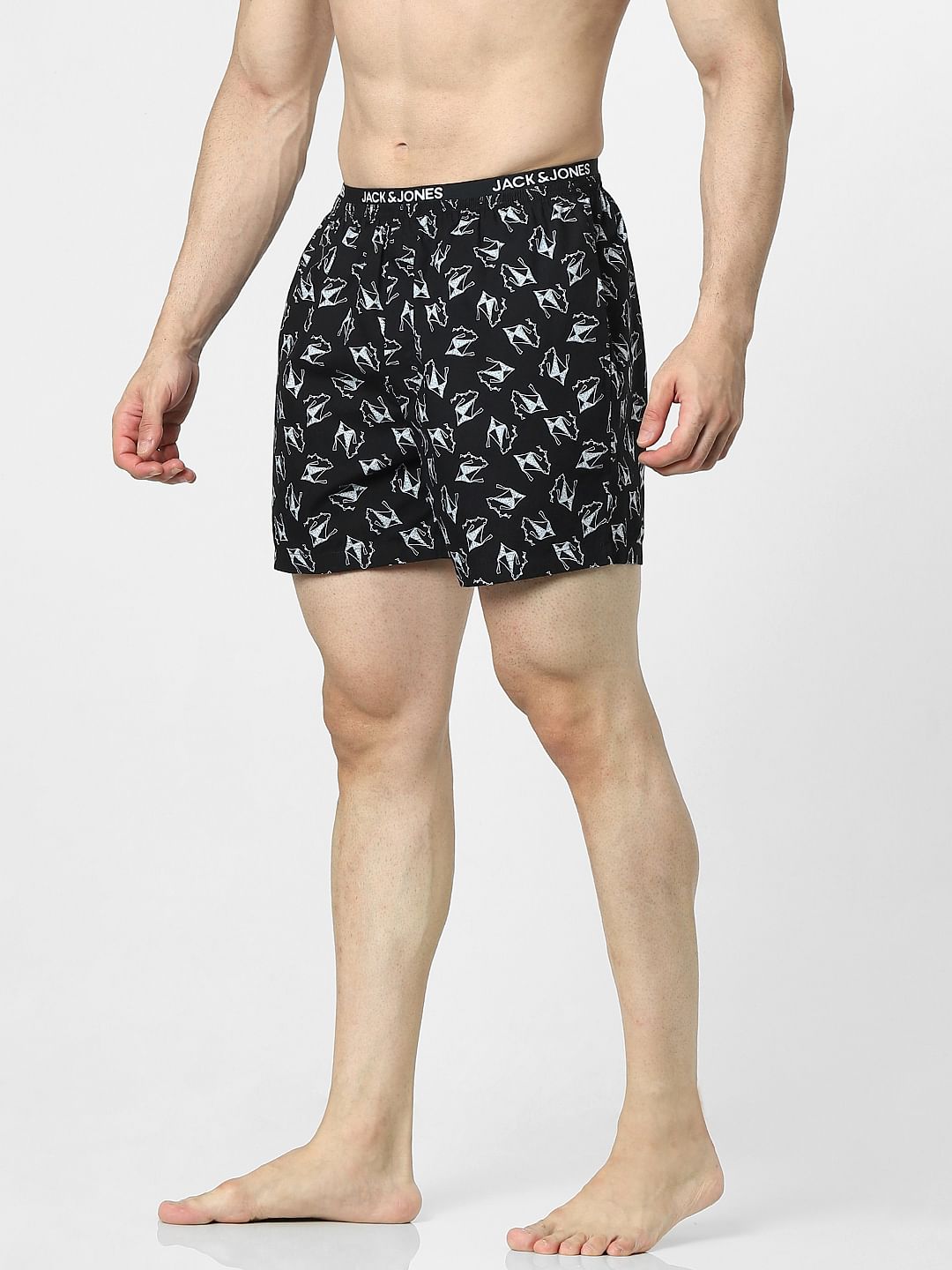 Black Kite Print Boxers