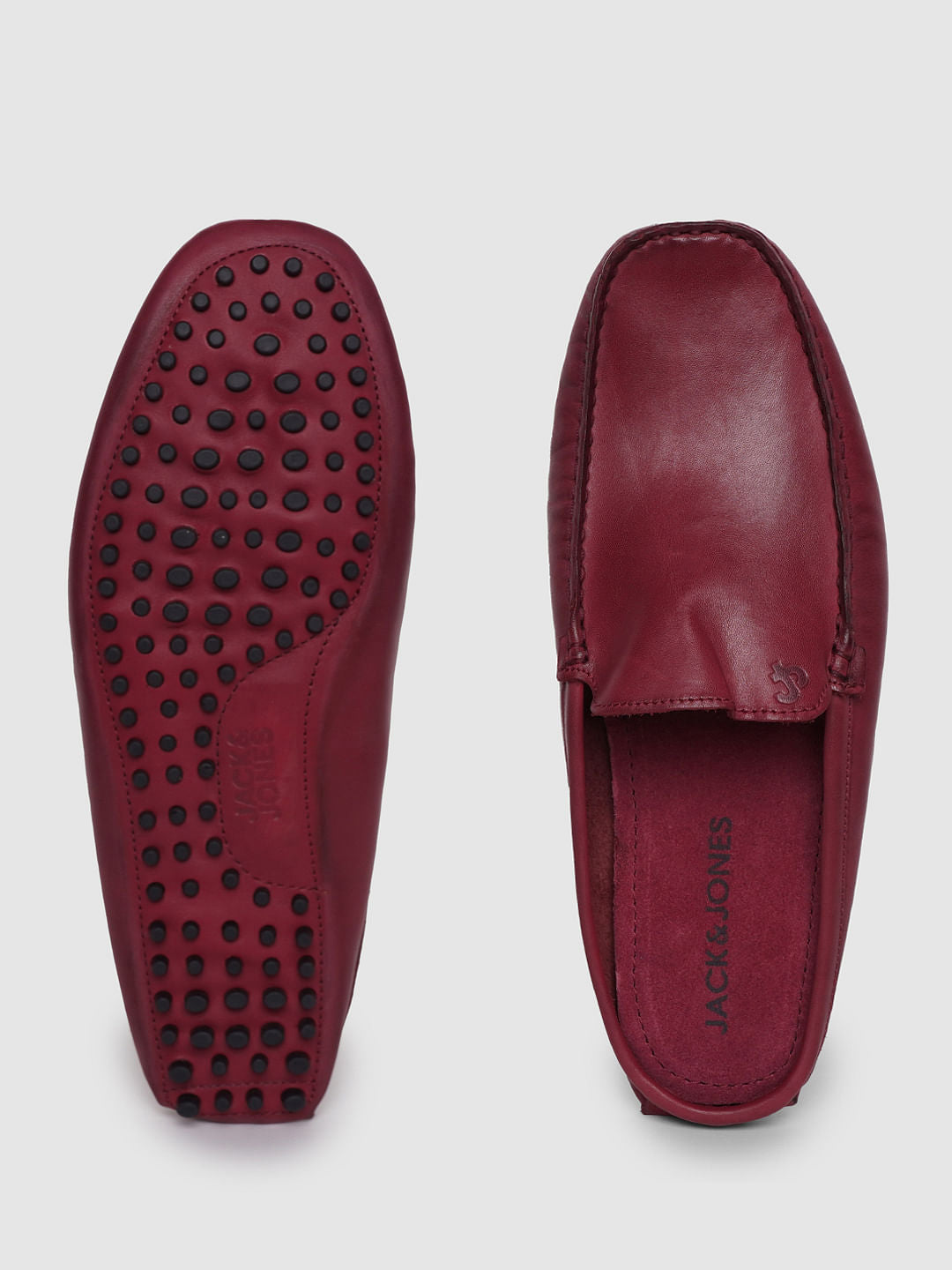 Burgundy Slip Ons