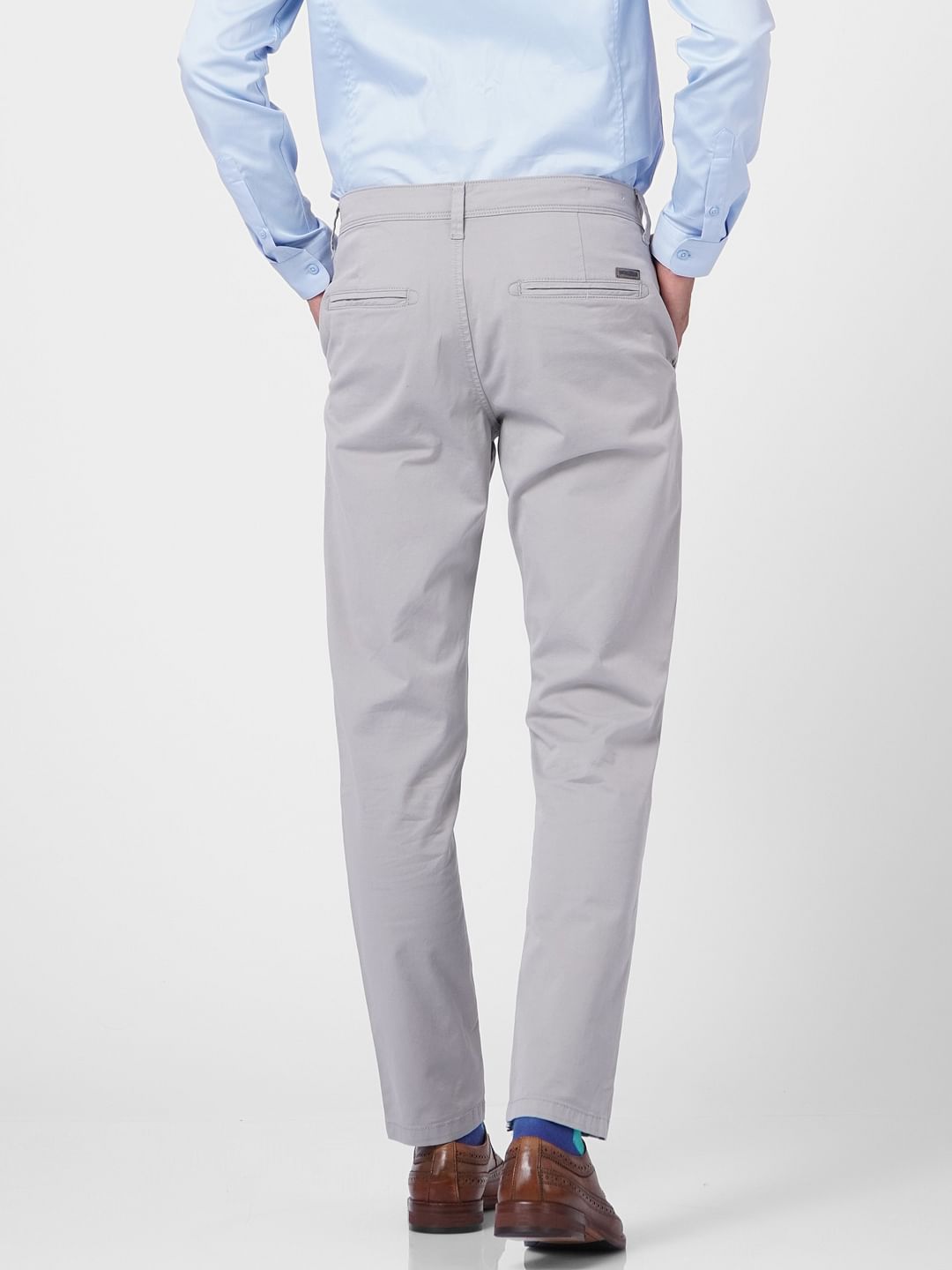 Grey Low Rise Pants