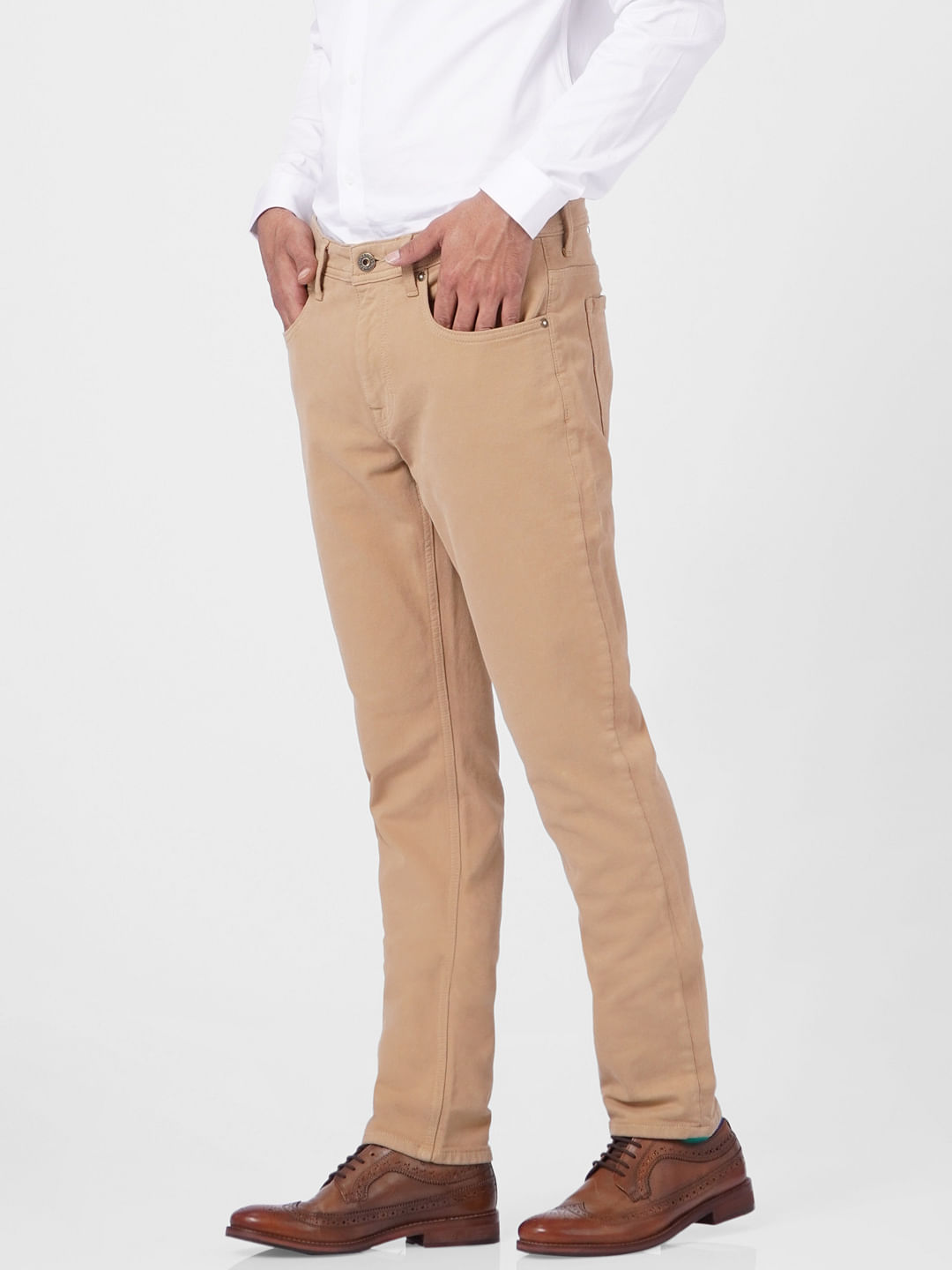 Brown Low Rise Pants