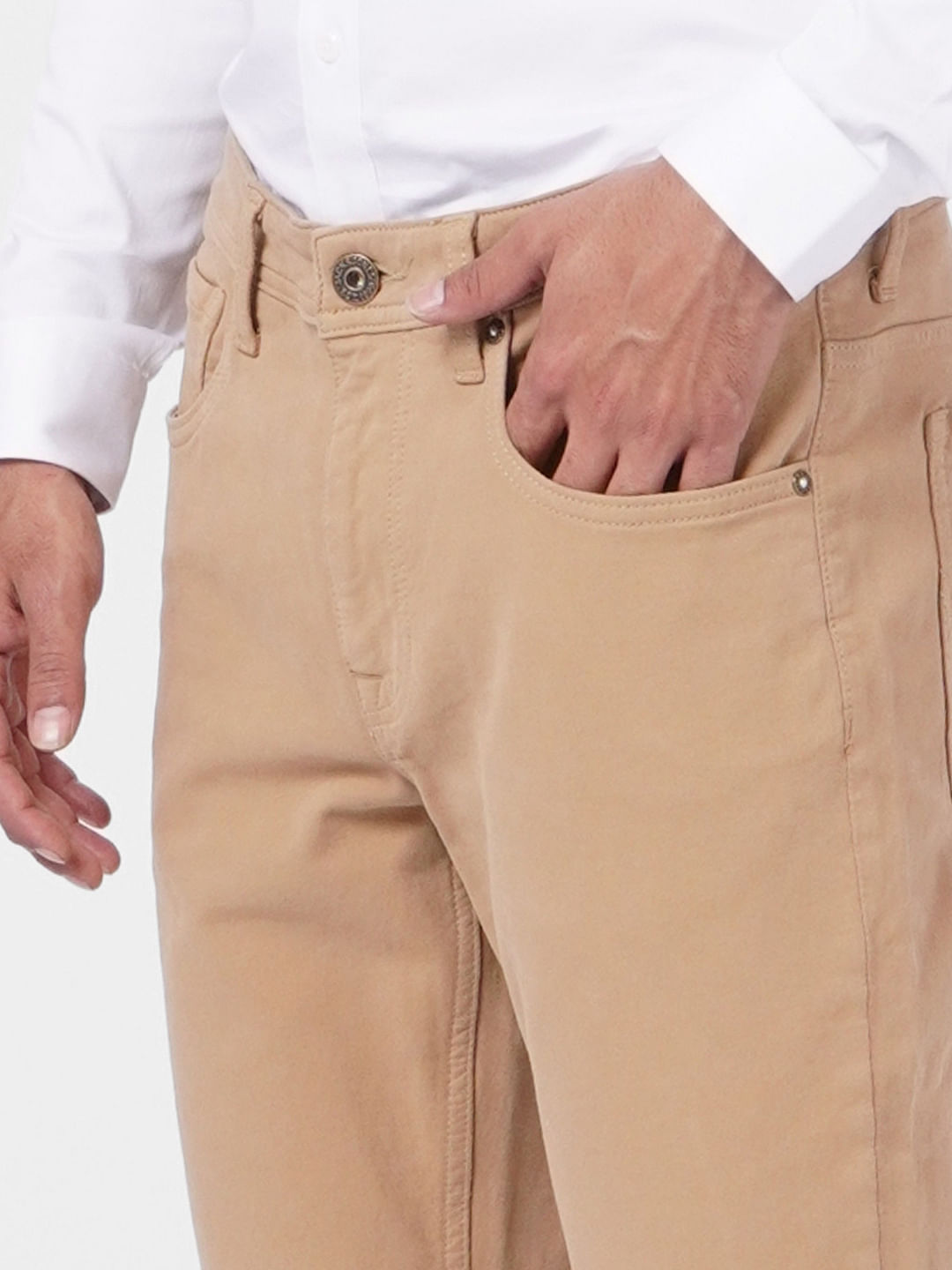 Brown Low Rise Pants