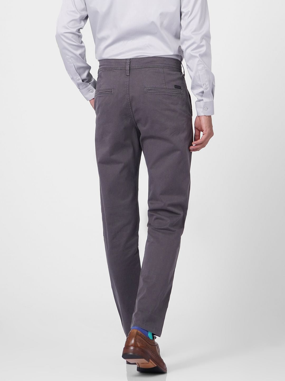Dark Grey Low Rise Pants