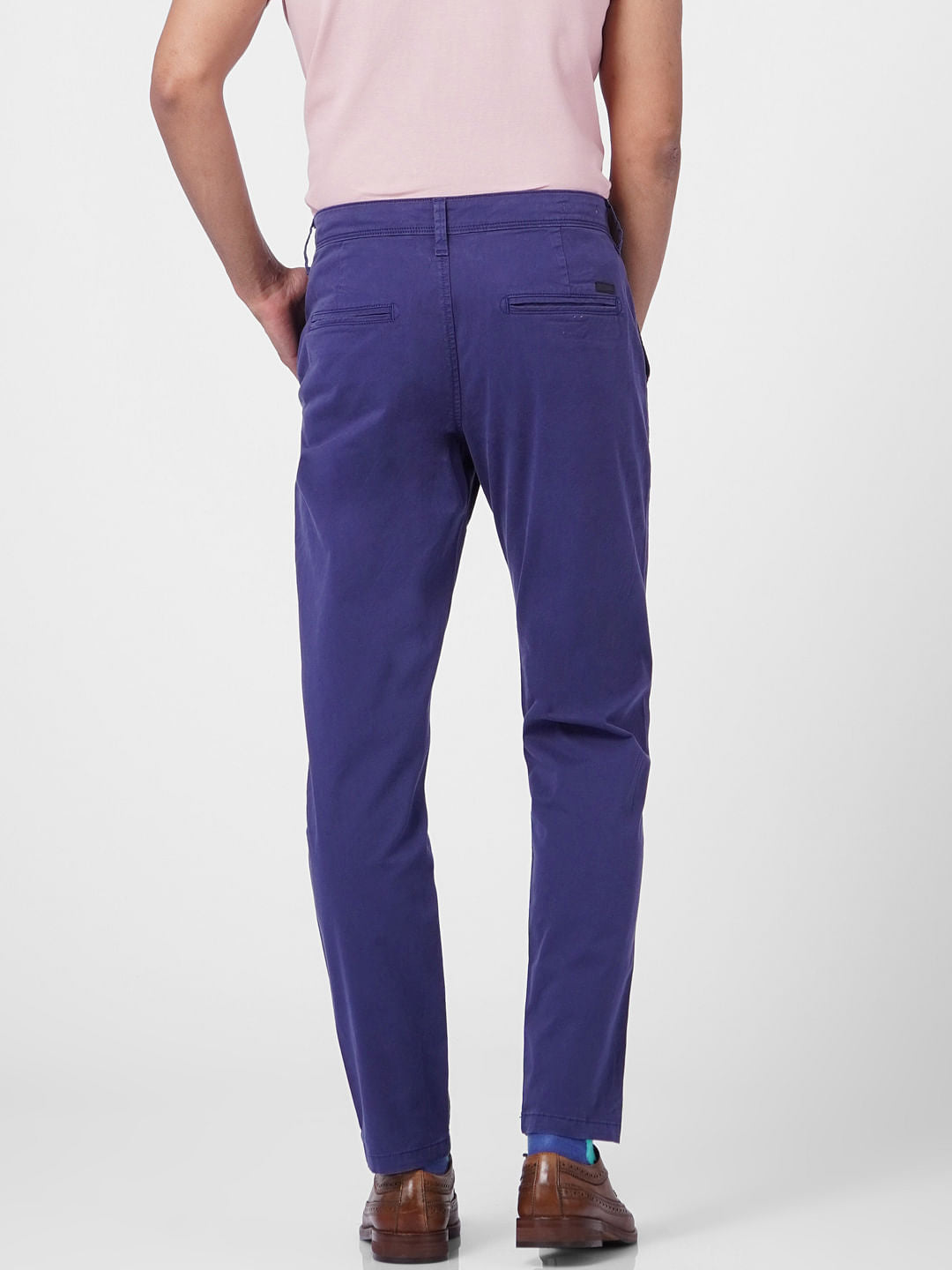 Blue Mid Rise Chinos