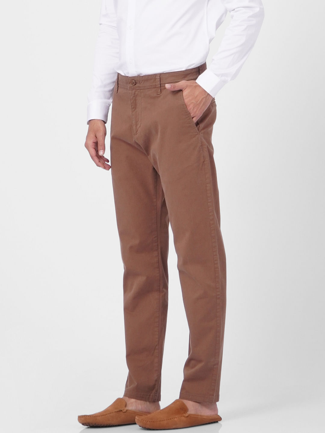 Brown Low Rise Pants