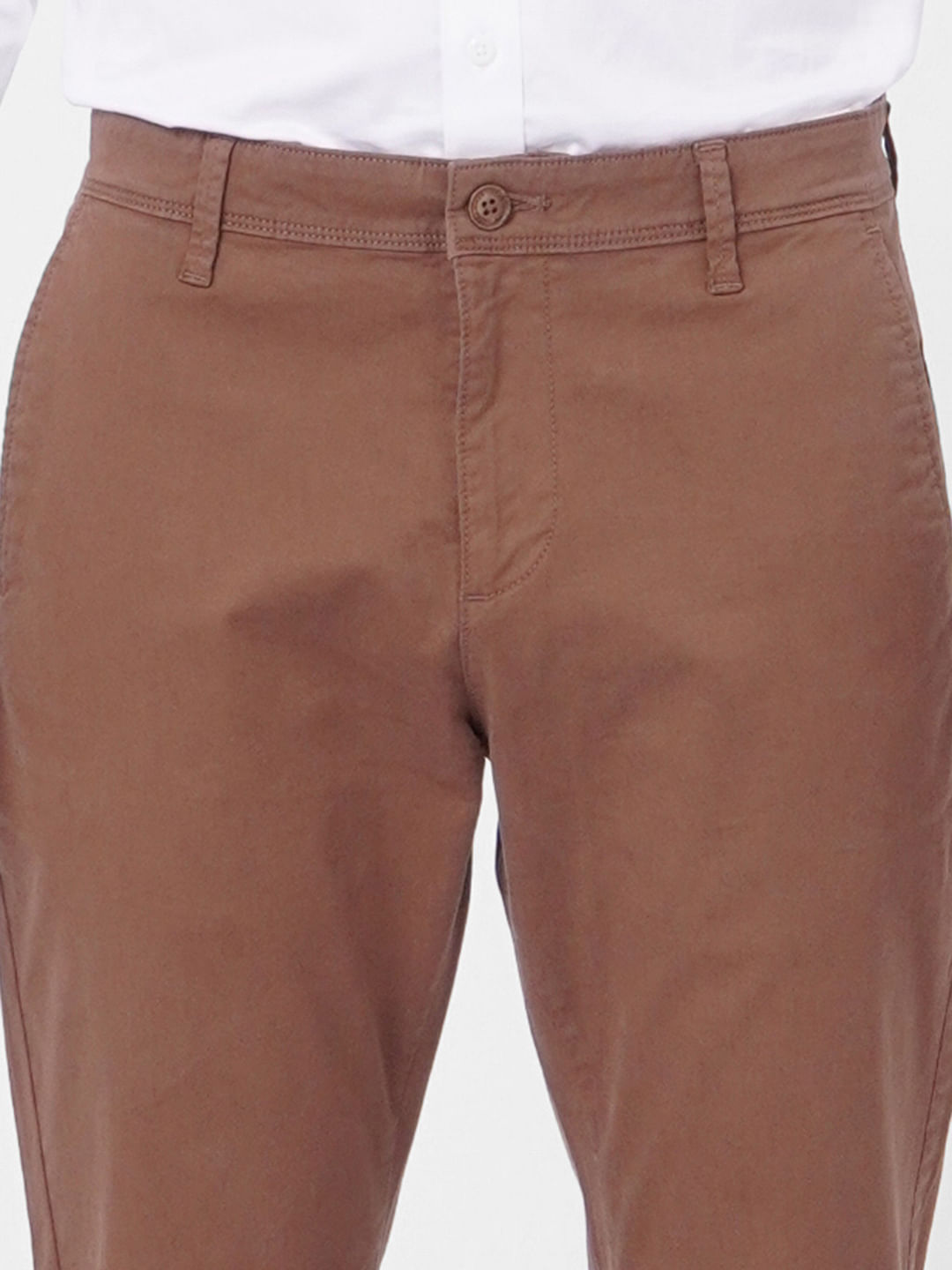 Brown Low Rise Pants