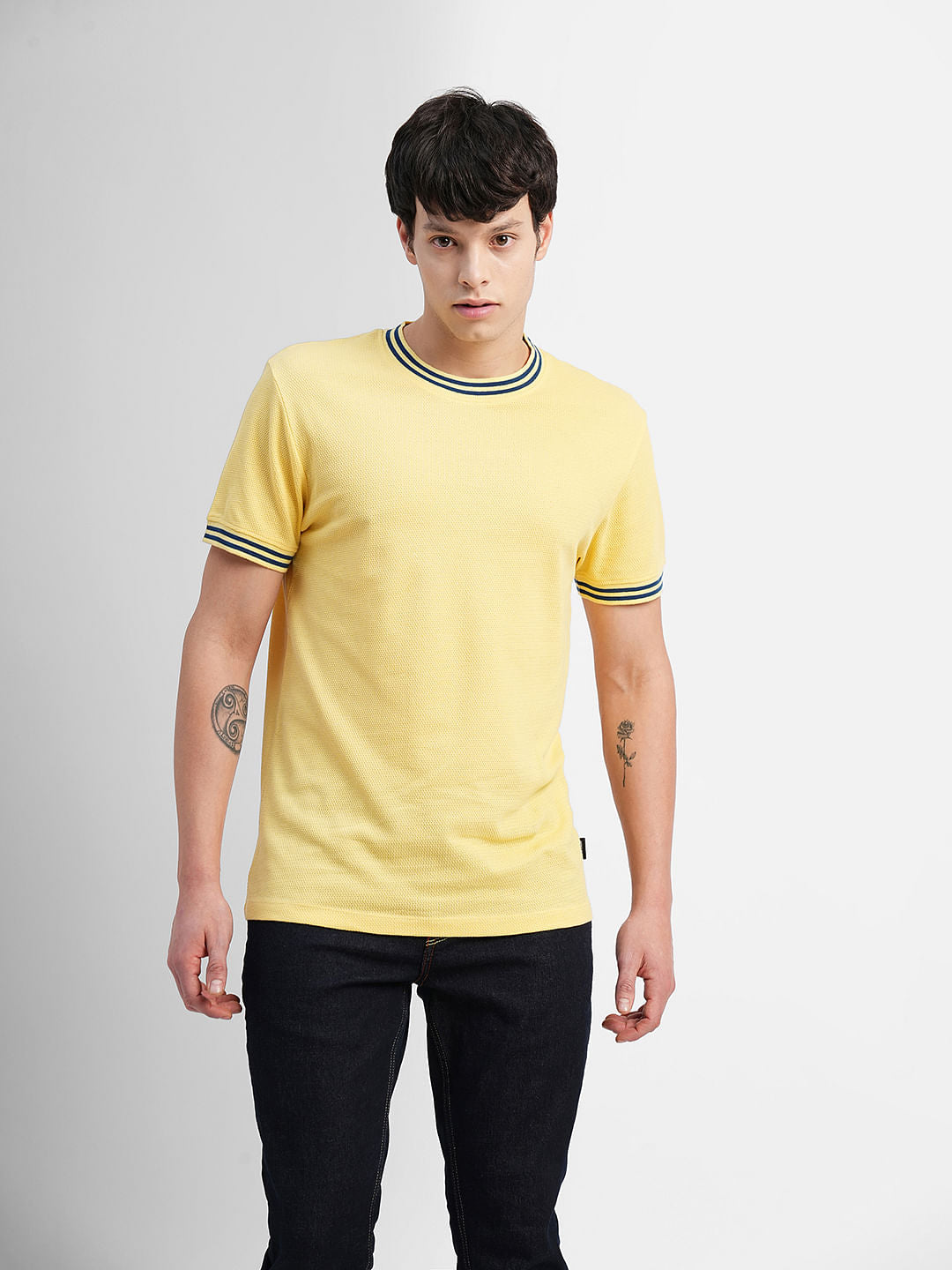Yellow Crew Neck T-shirt
