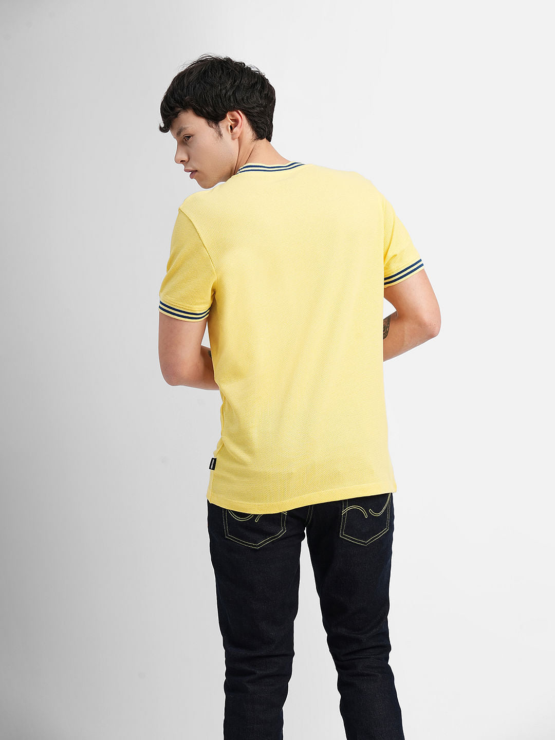Yellow Crew Neck T-shirt
