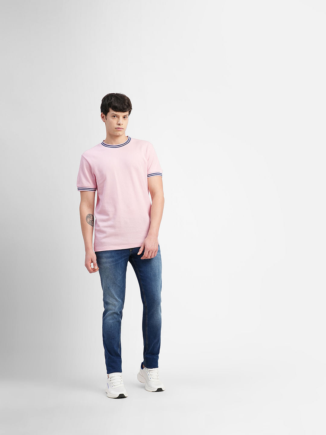 Pink Crew Neck T-shirt
