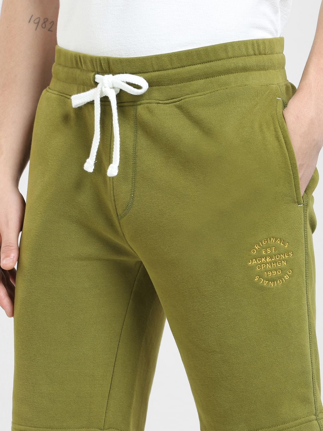 Green Mid Rise Sweatshorts
