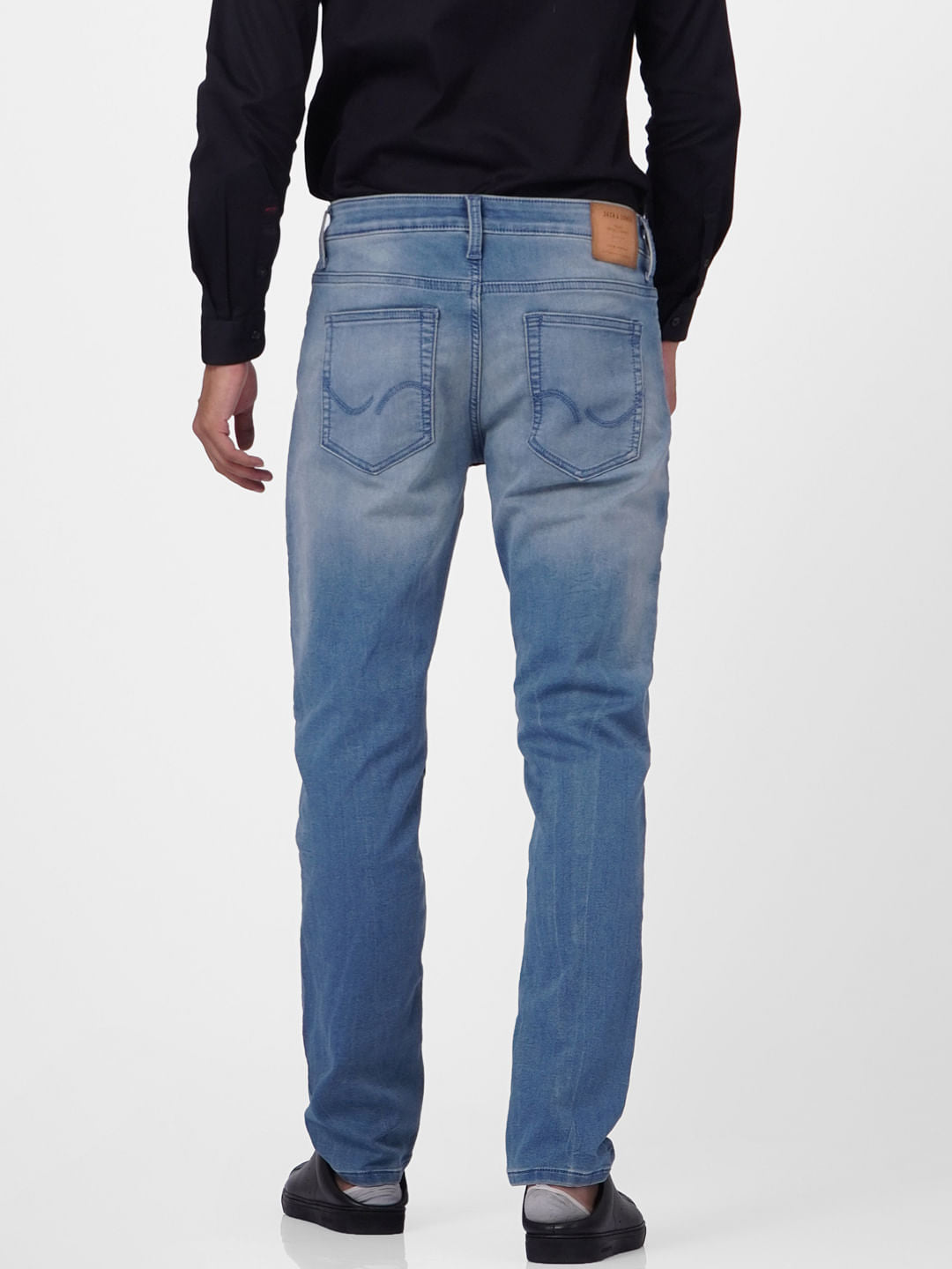 Blue Low Rise Glenn Slim Fit Jeans